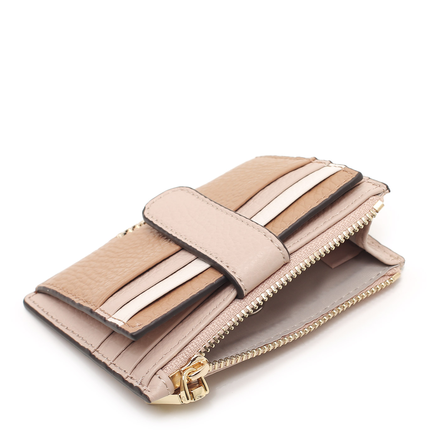 Кожаная визитница Coccinelle Metallic Tricolor