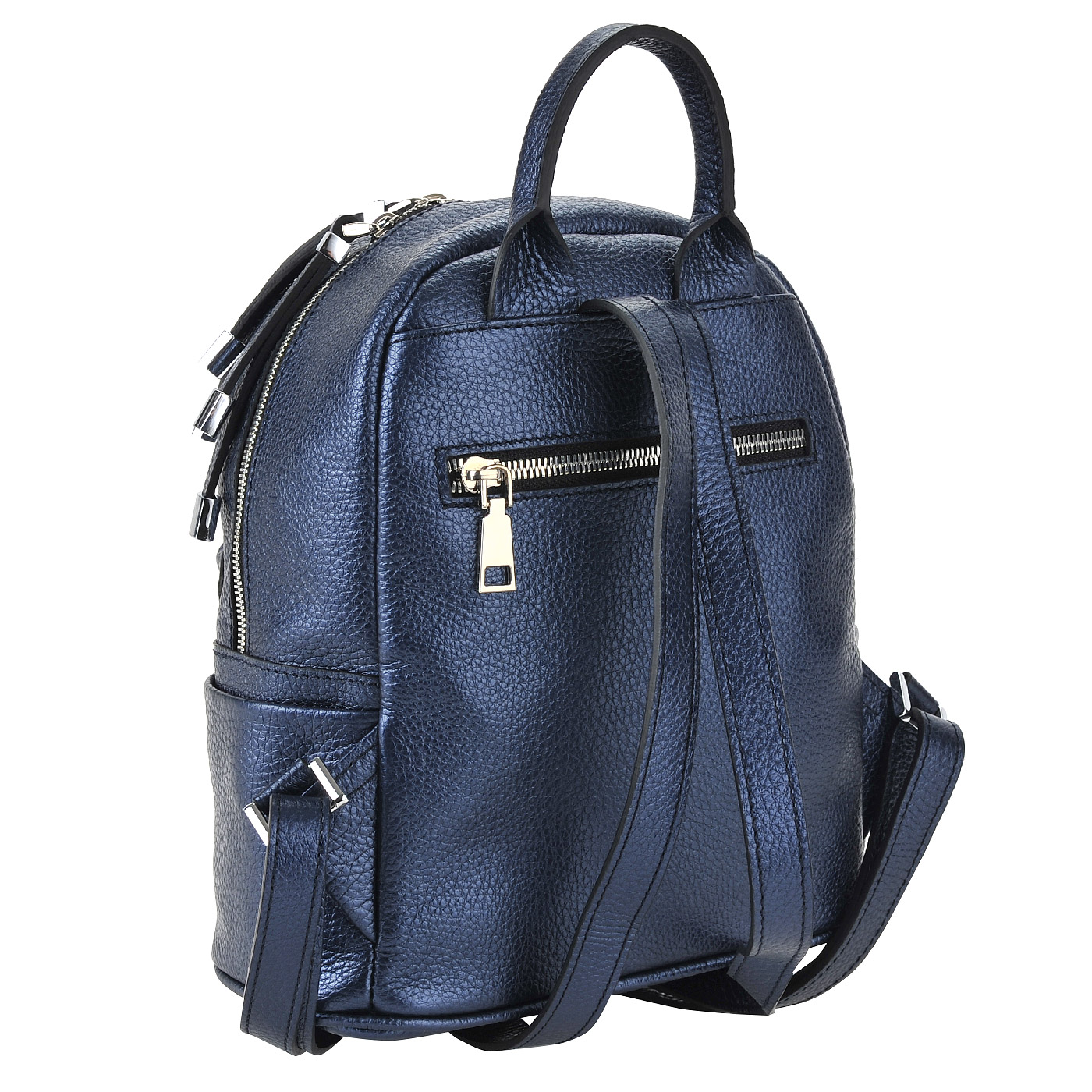 Женский рюкзак из натуральной металлизированной кожи Chatte Marseille