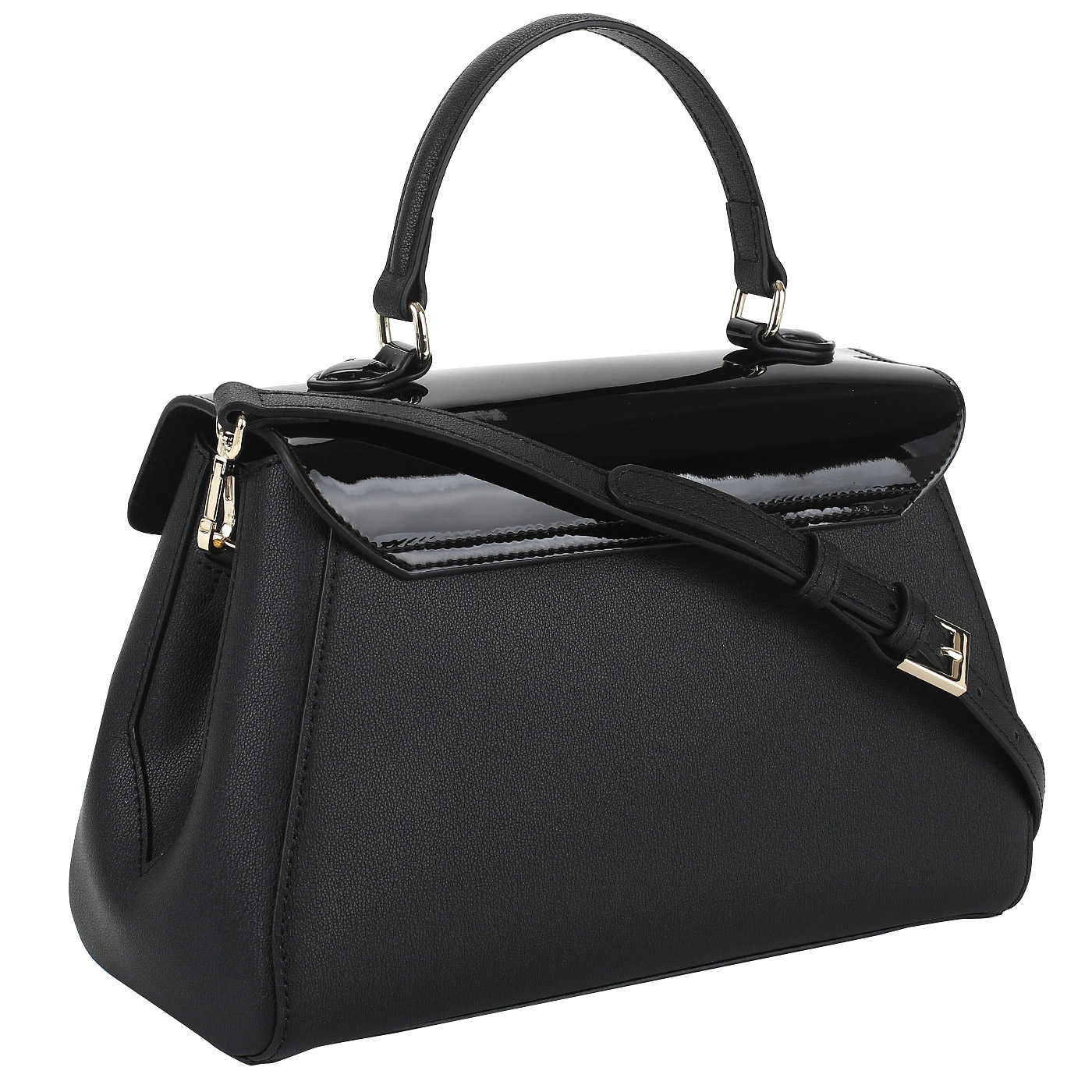 Сумка из черной кожи Cromia Ima