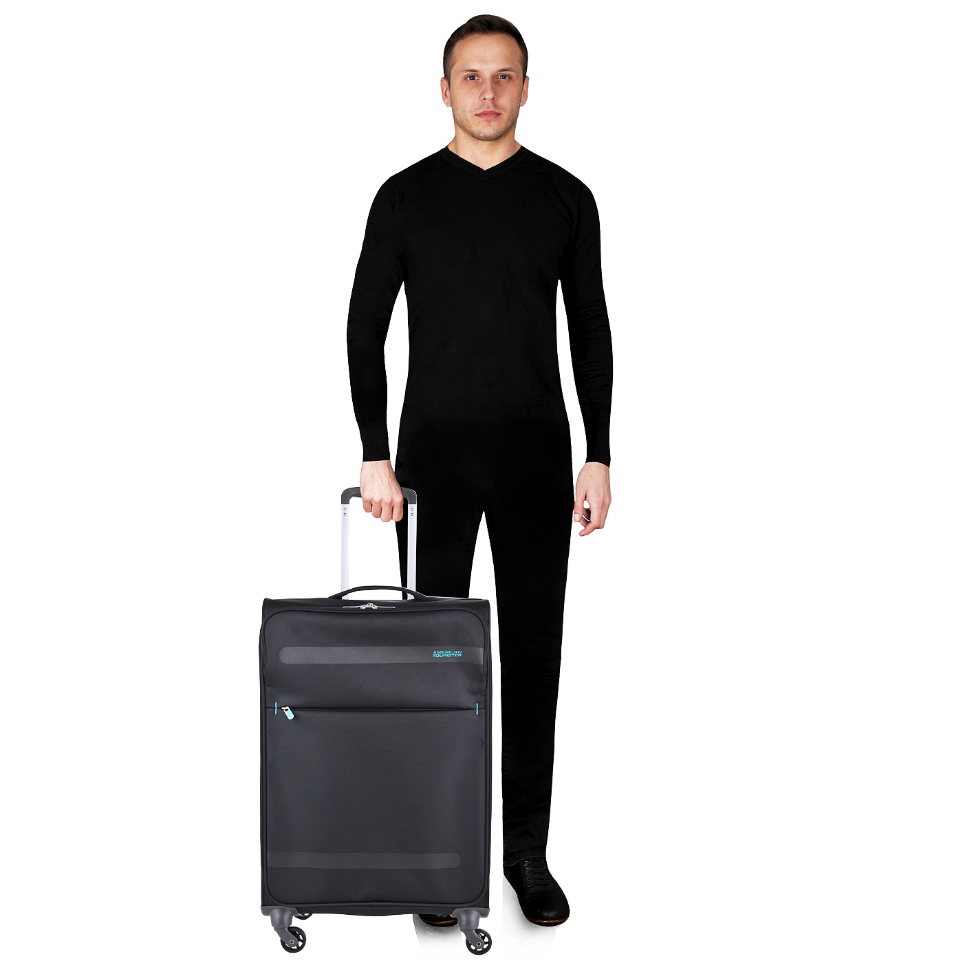 Чемодан средний M тканевый American Tourister Herolite