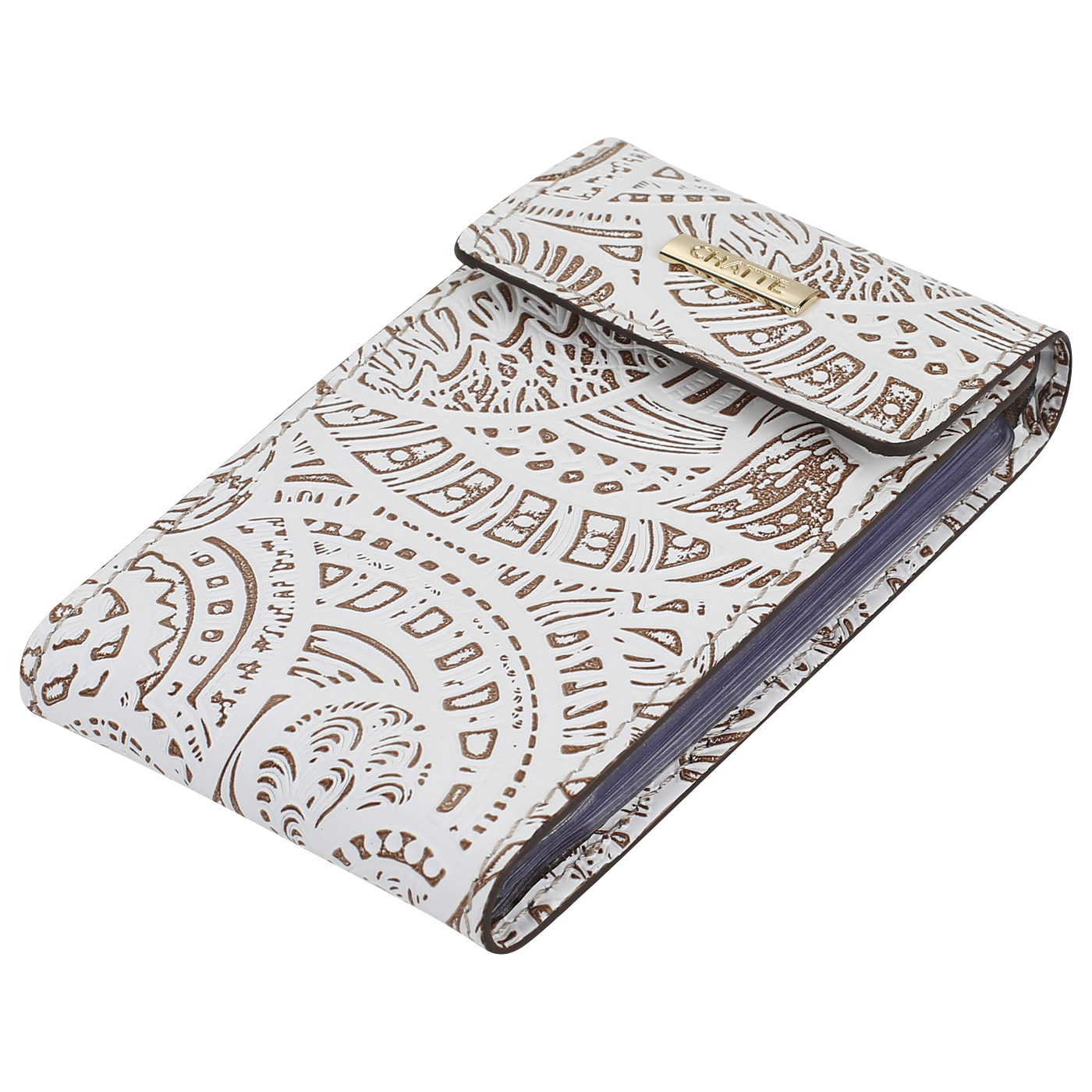 Визитница с тиснением Chatte Bloom