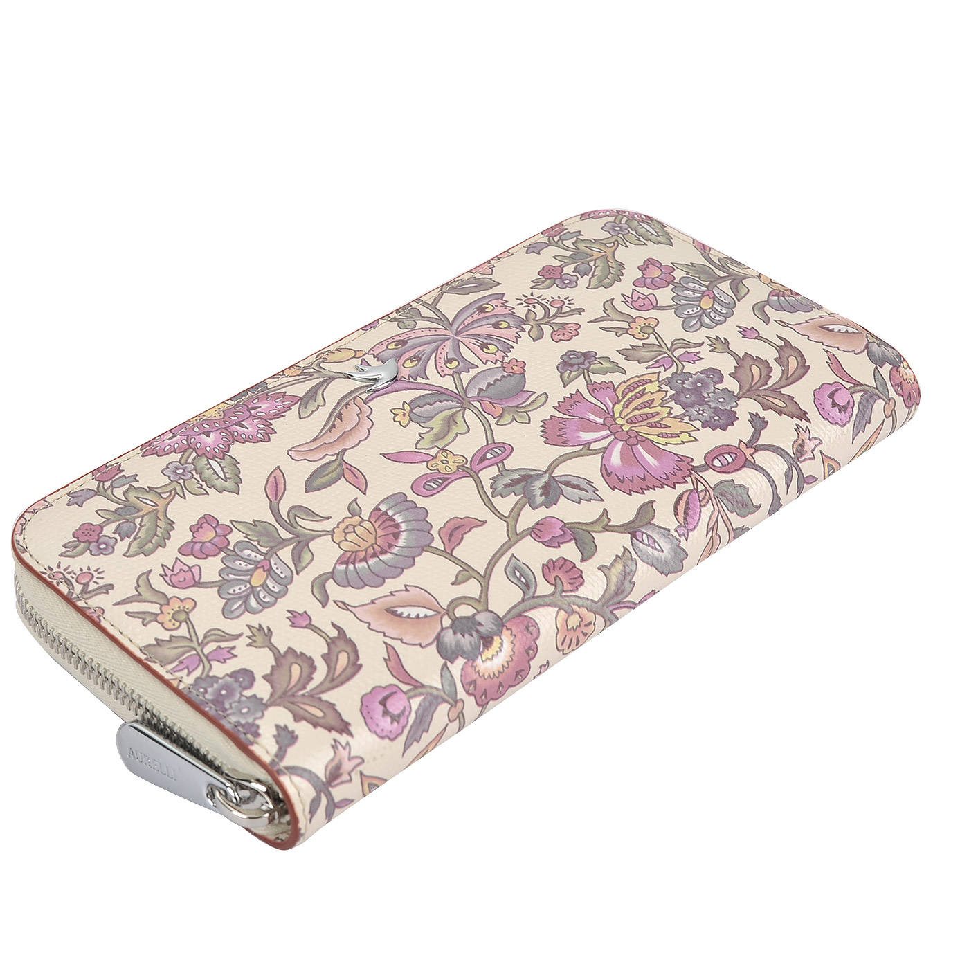 Женское кожаное портмоне на молнии Aurelli Alma fiore