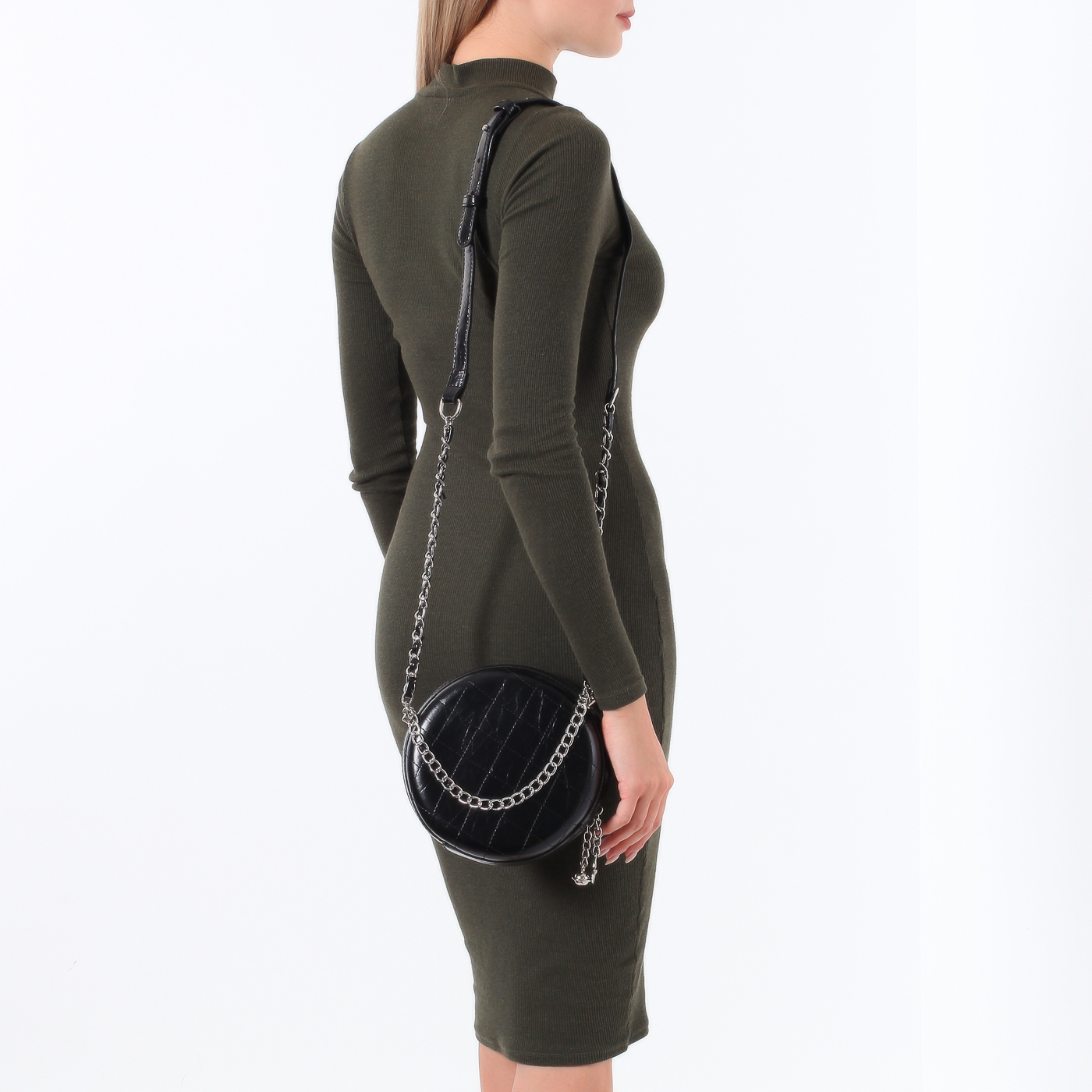 Круглая сумочка из экокожи Dispacci 