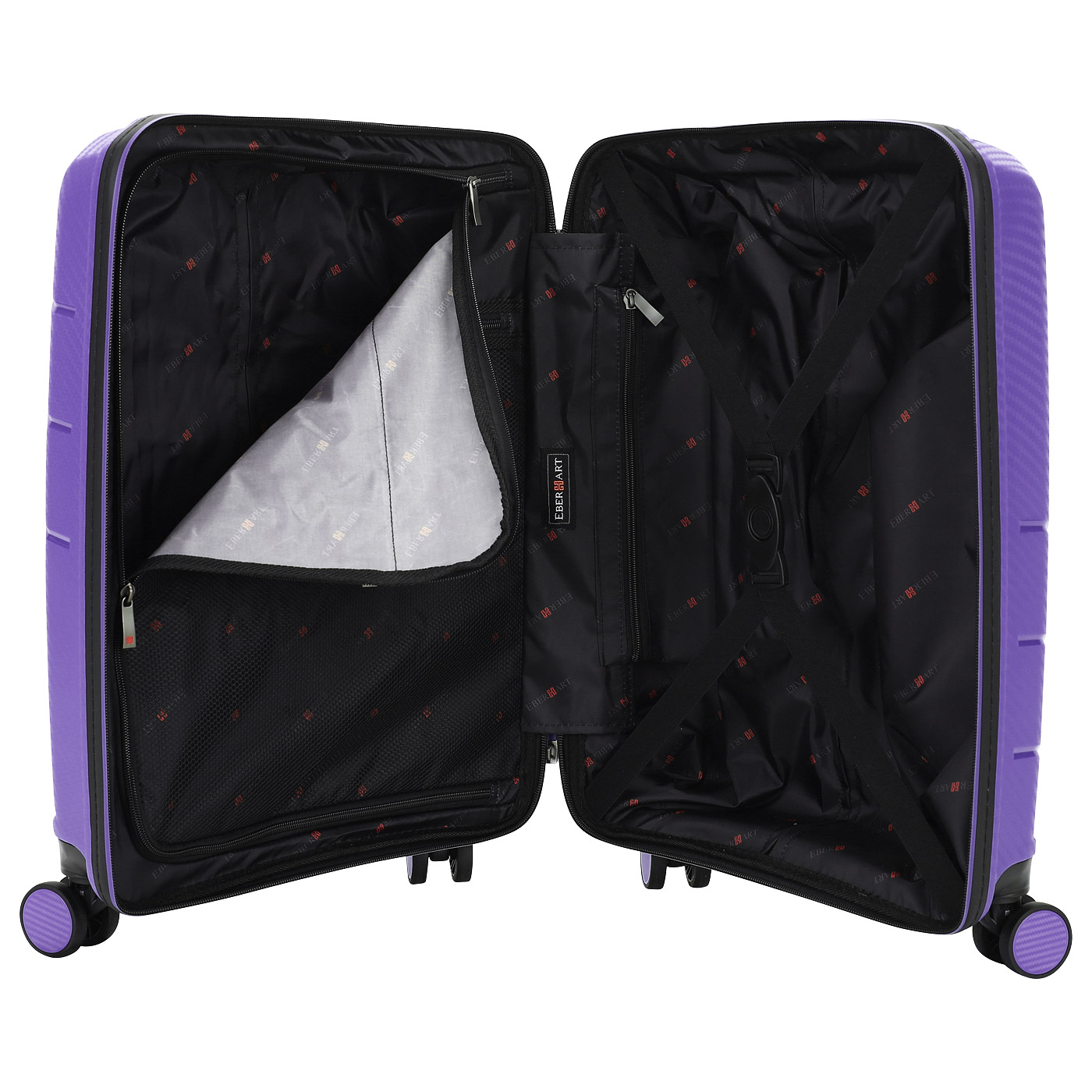 Чемодан для ручной клади из полипропилена с кодовым замком Eberhart Vortex