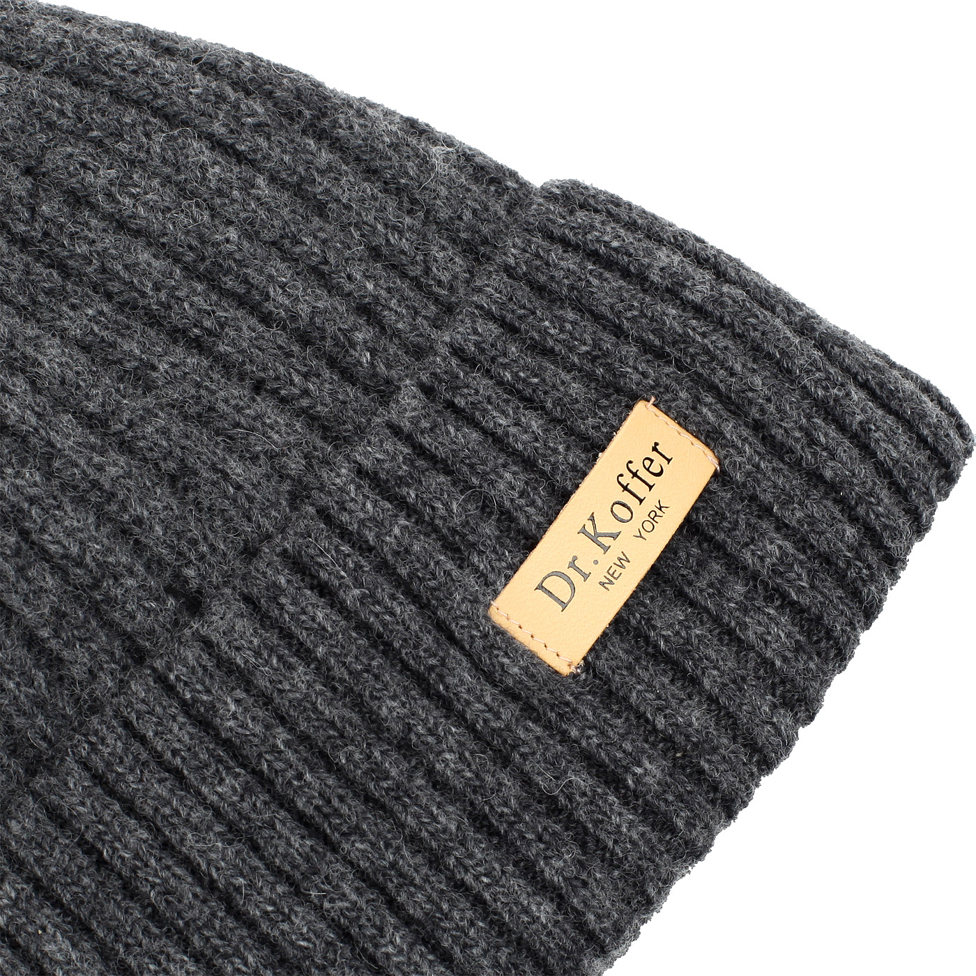 Мужская шапка серого цвета Dr. Koffer 