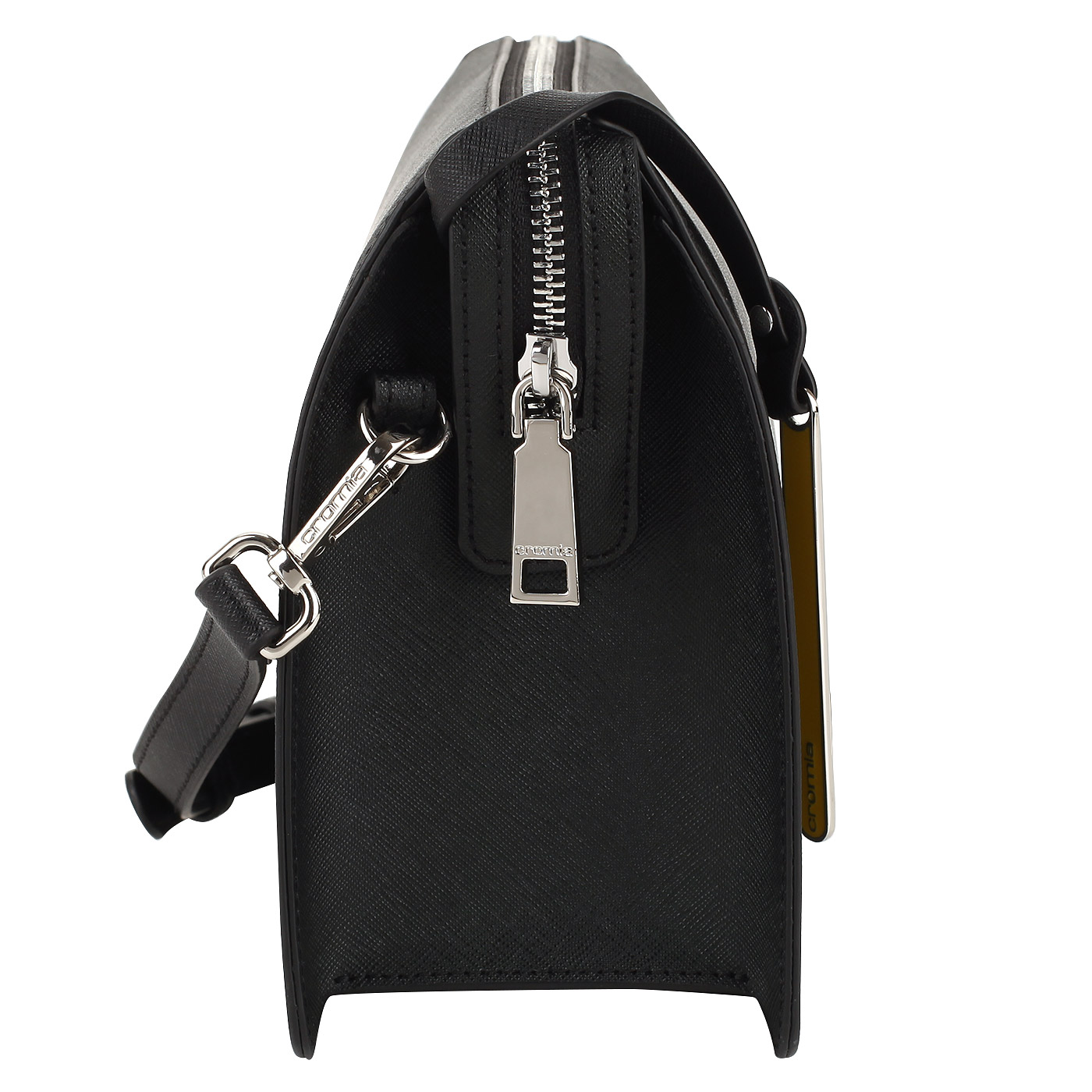 Черная сумочка на молнии Cromia Perla