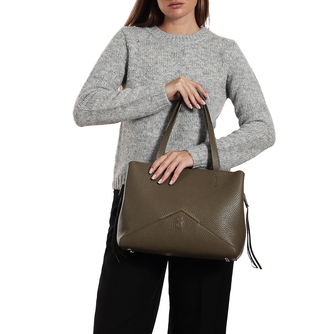 Кожаная сумка Carlo Salvatelli Violetta cervino