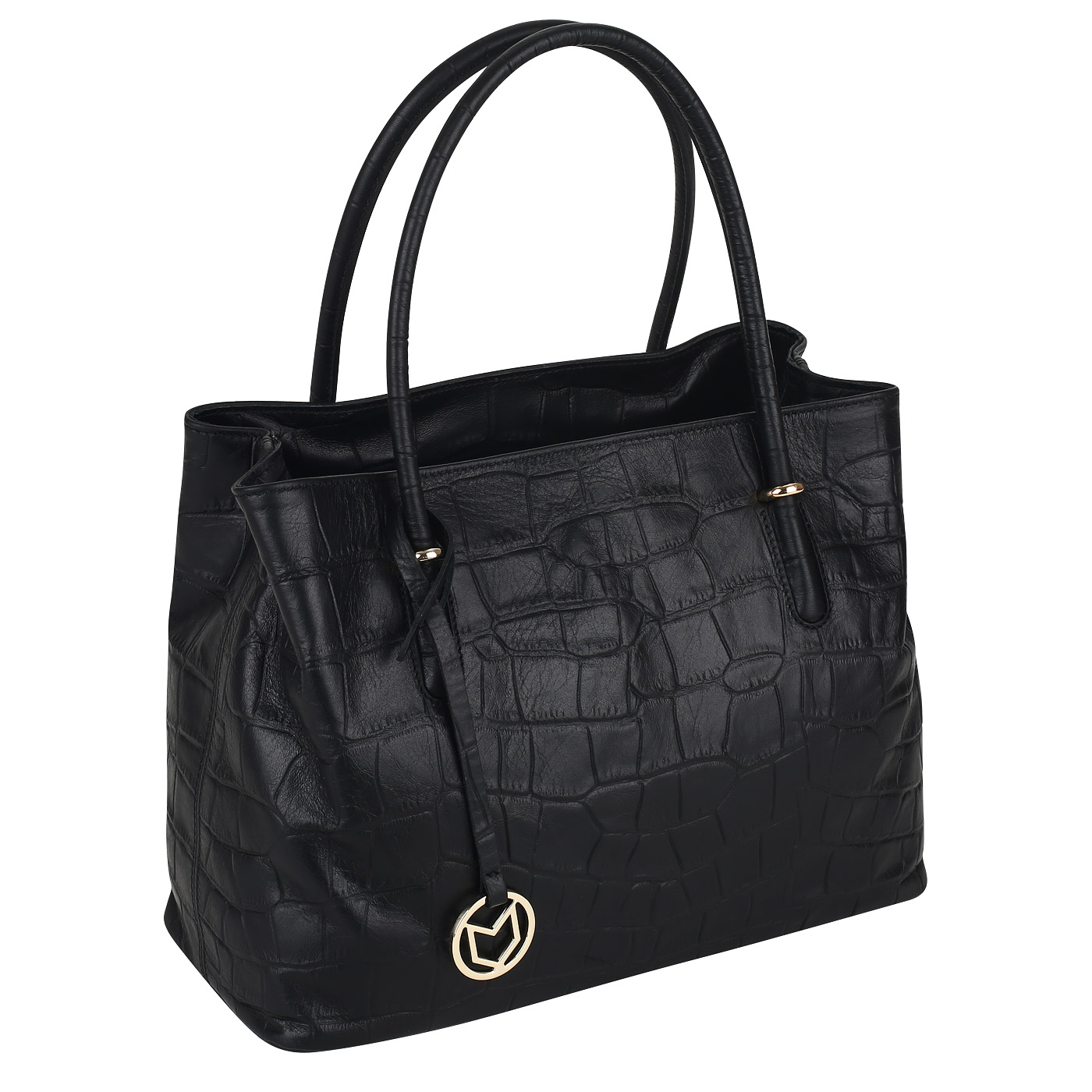 Сумка с отделкой под крокодиловую кожу Marina Volpe Adele