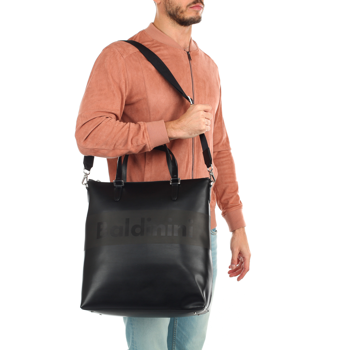 Деловая сумка на молнии Baldinini Kevin