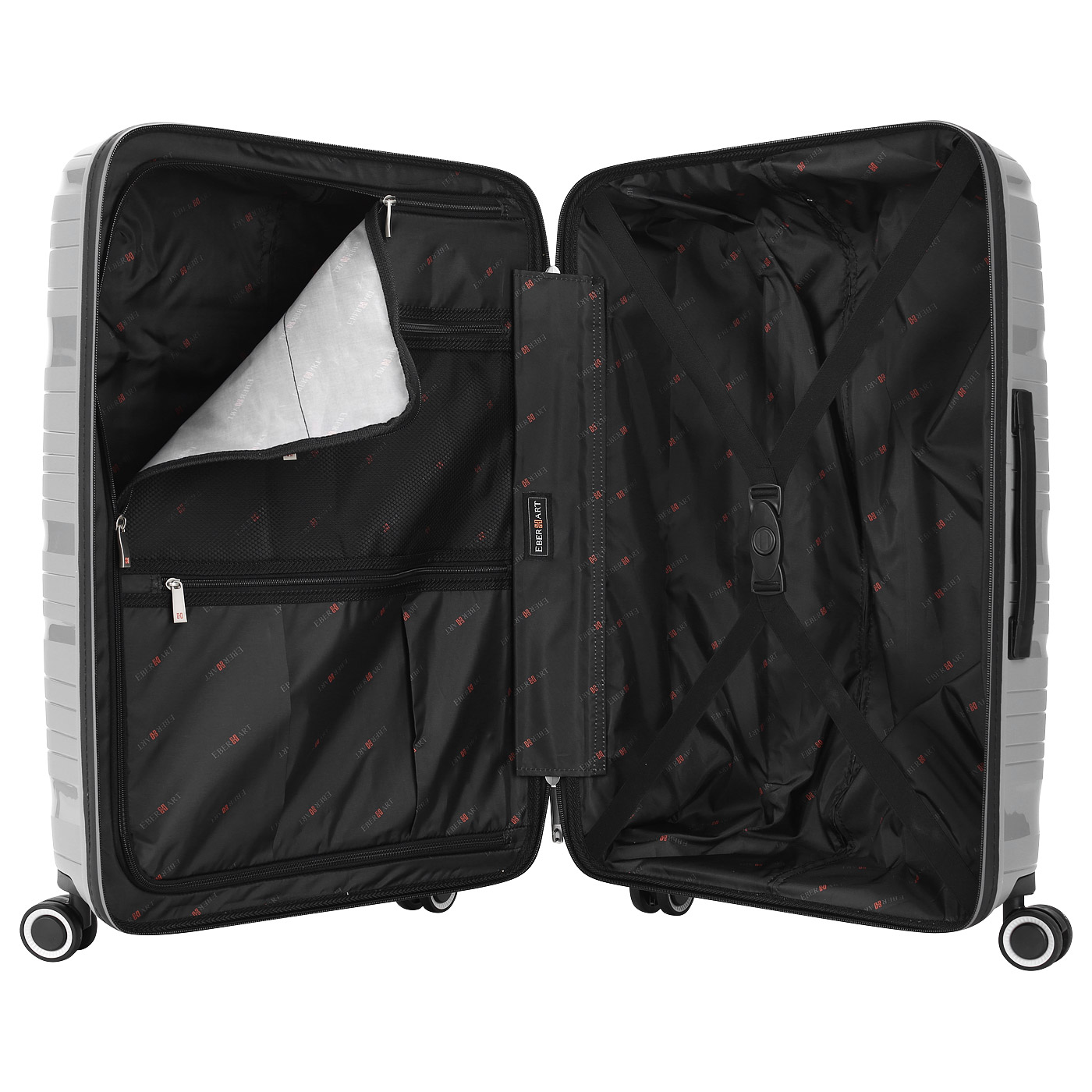 Чемодан средний M из полипропилена с кодовым замком Eberhart Flash