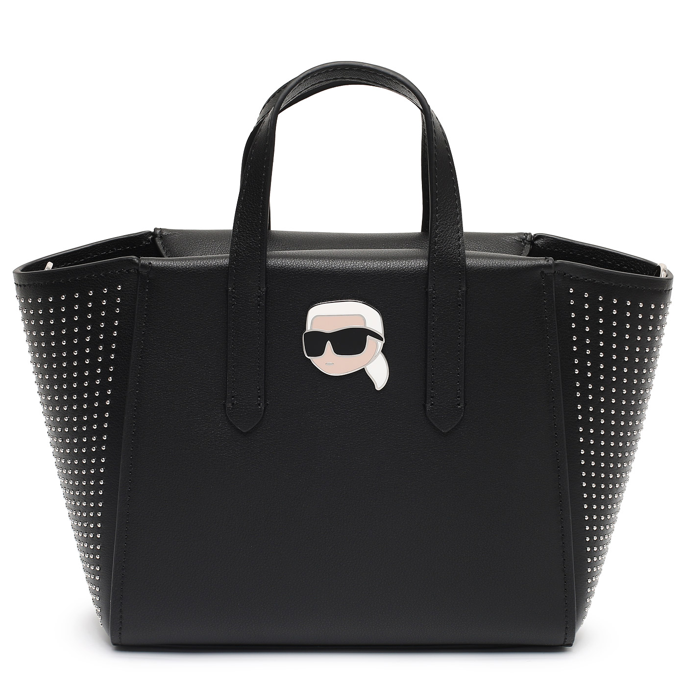 Karl Lagerfeld Кожаная сумка с клепками