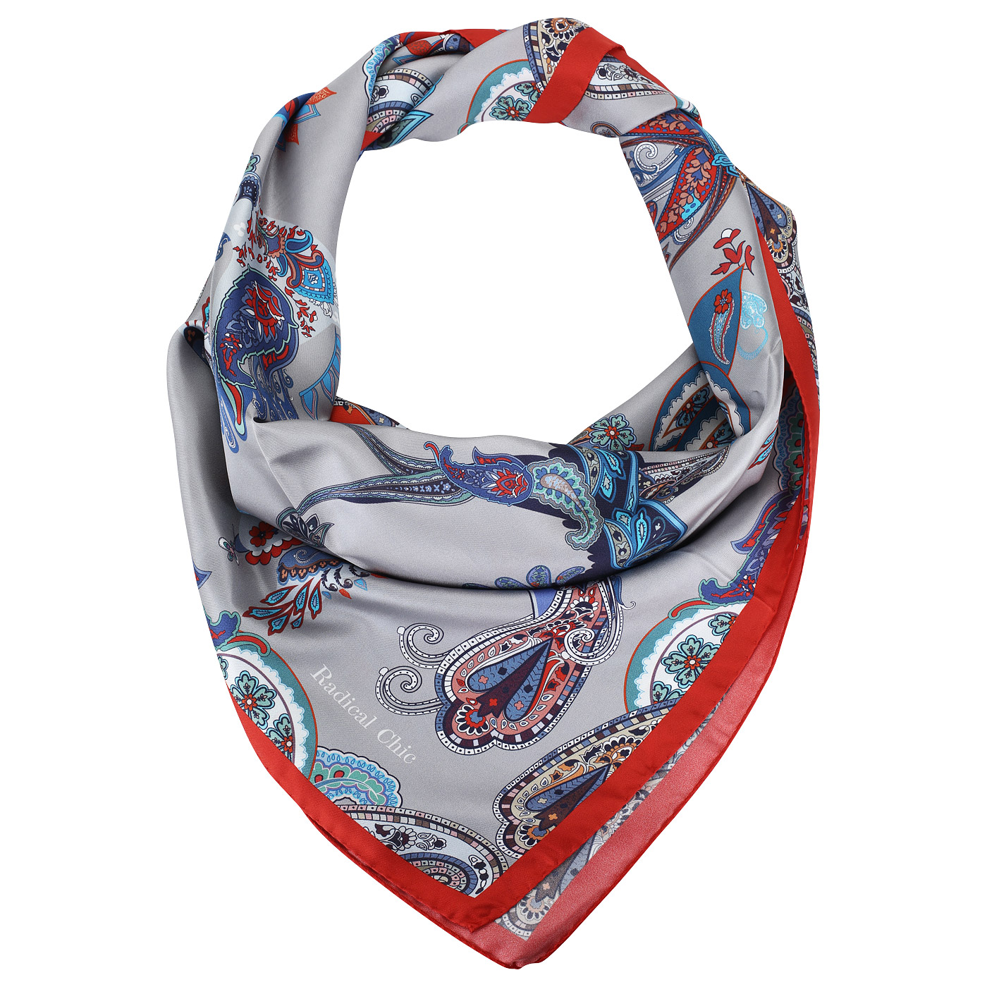 Шелковый платок с принтом Radical Chic Paisley bird