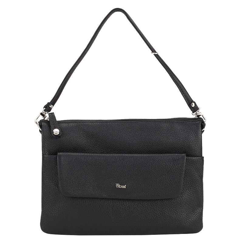 Bruno Rossi Женская кожаная сумка через плечо