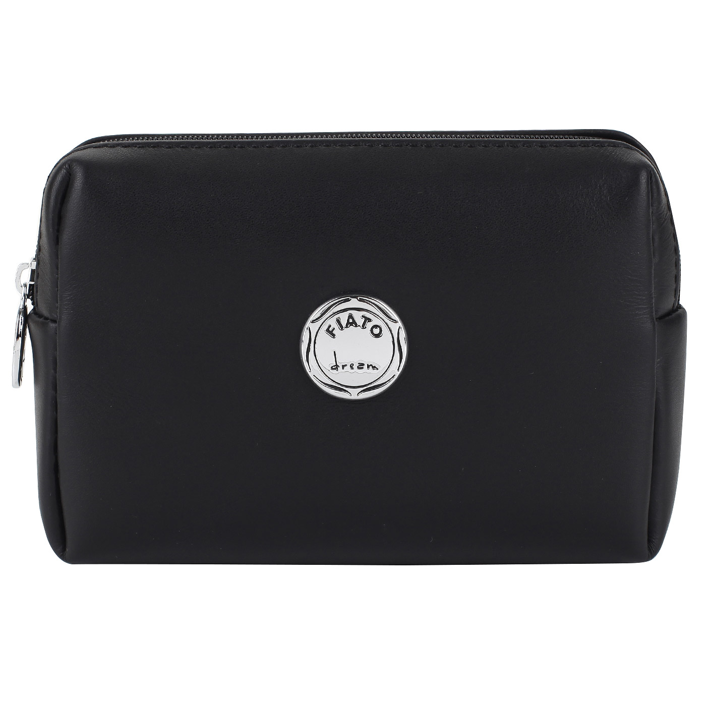 Fiato Dream Черная кожаная косметичка