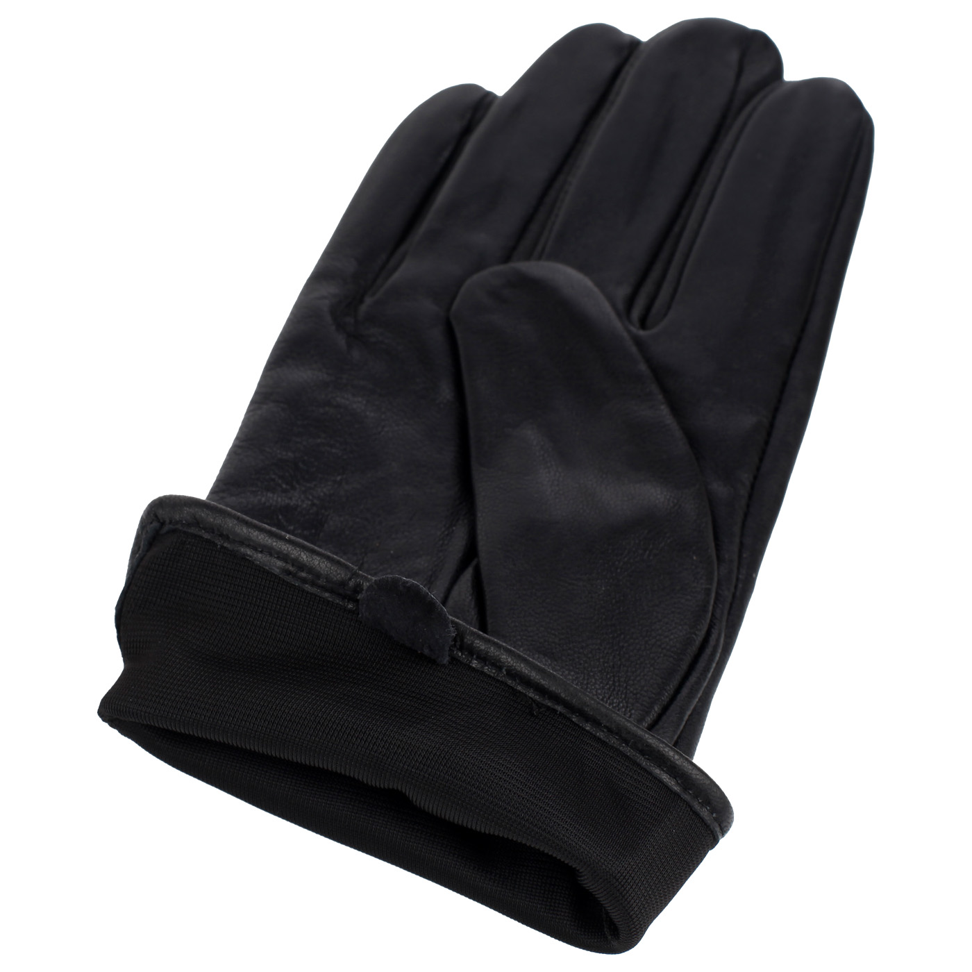 Перчатки из черной натуральной кожи Stevens 