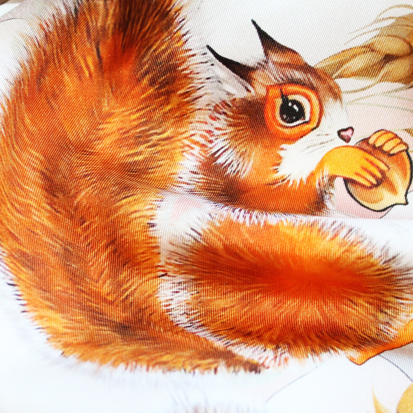 Платок из шелка с принтом Radical Chic Winter Forest