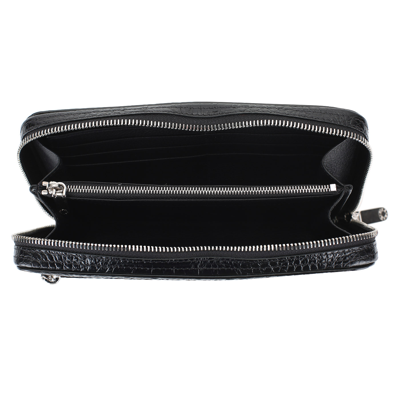 Кожаная сумка-визитка на молнии Neri Karra 