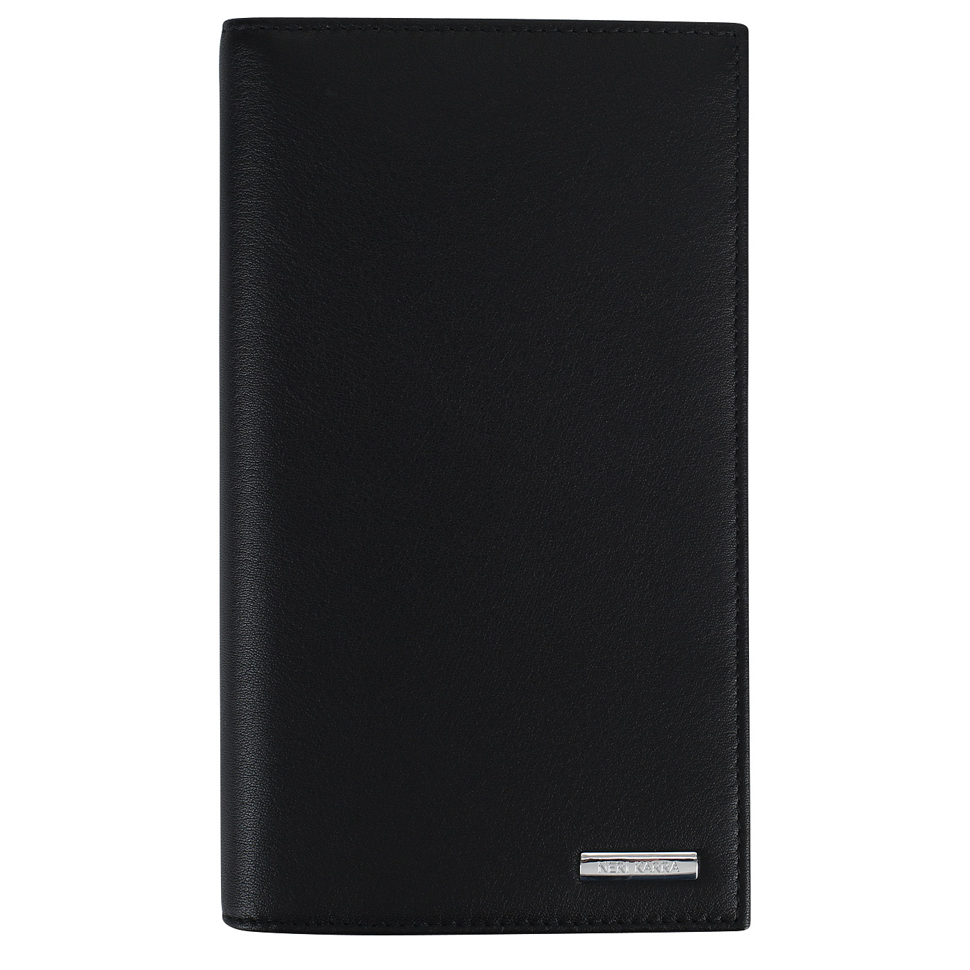 Neri Karra Чёрное кожаное портмоне