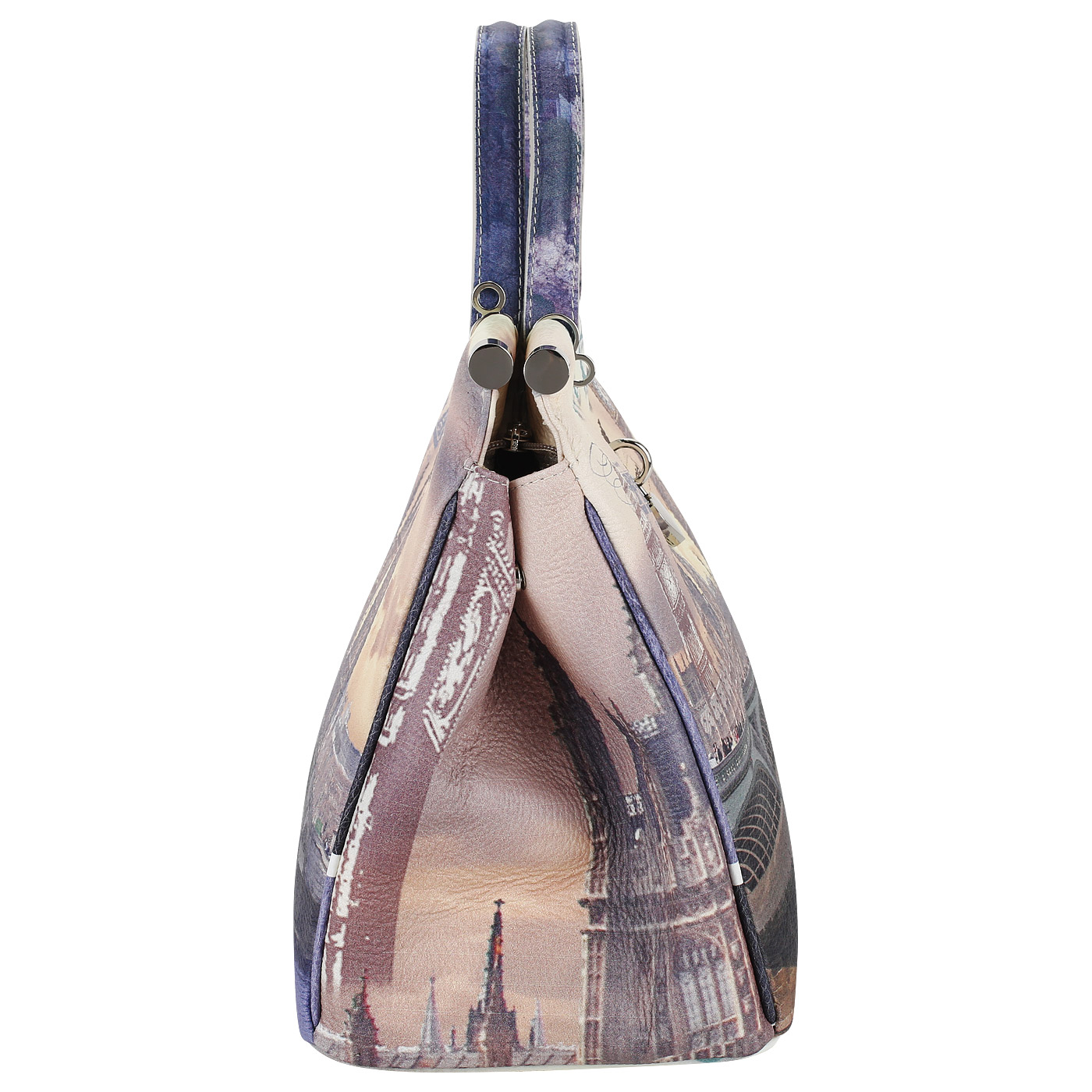 Кожаная сумка с принтом Acquanegra London