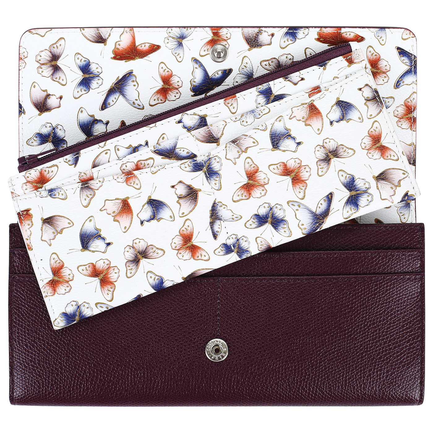 Кожаное портмоне с тиснением Aurelli Alma fantasia