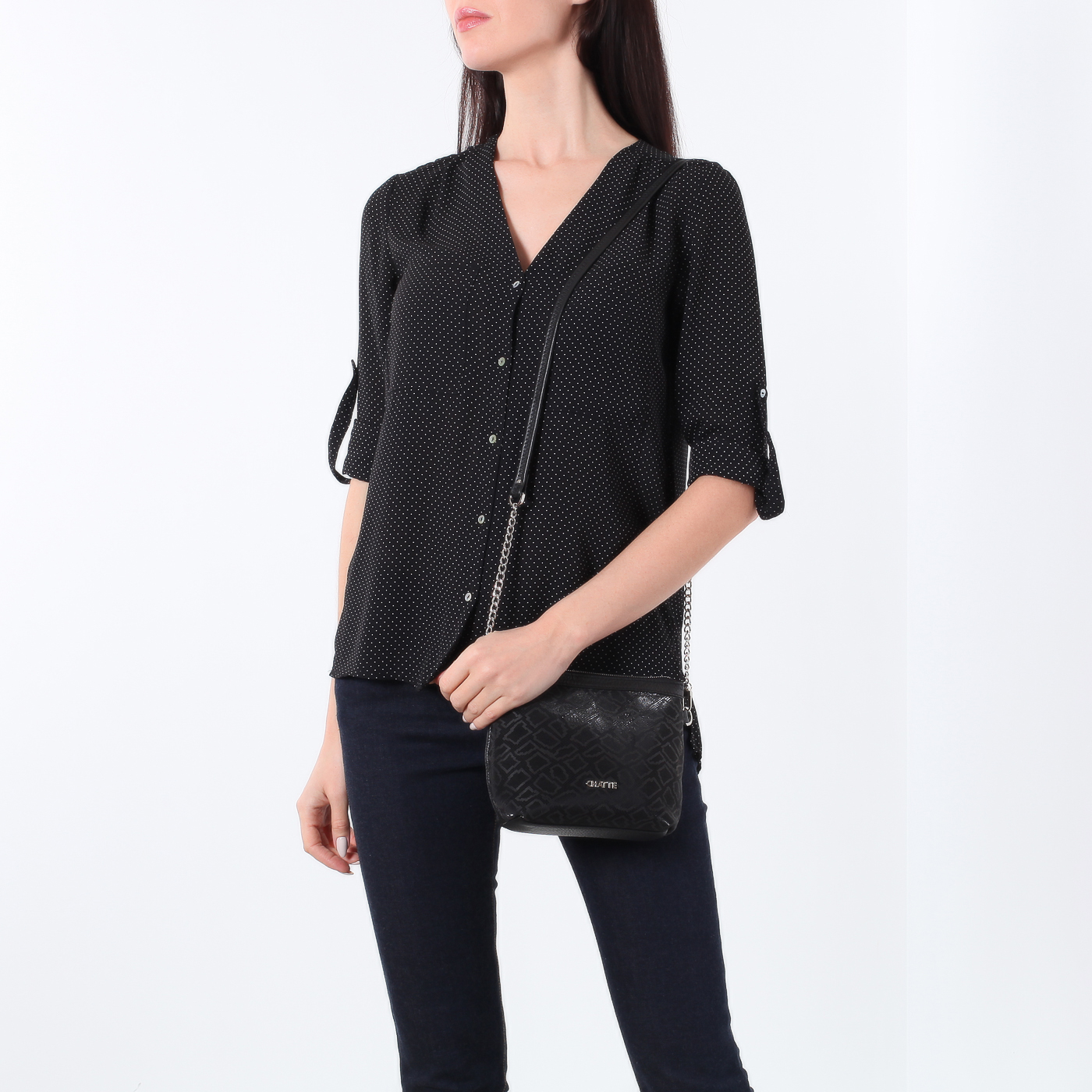 Черная сумка кросс-боди Chatte 