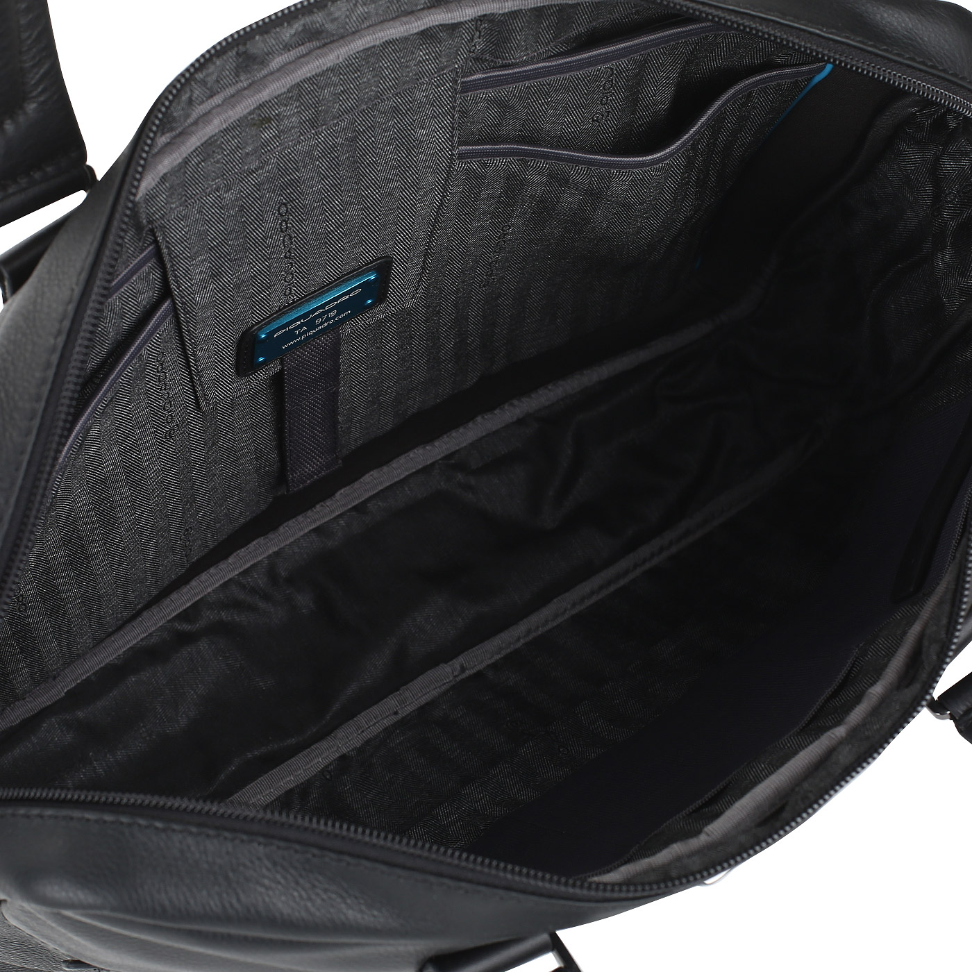 Деловая сумка из черной кожи Piquadro Bae