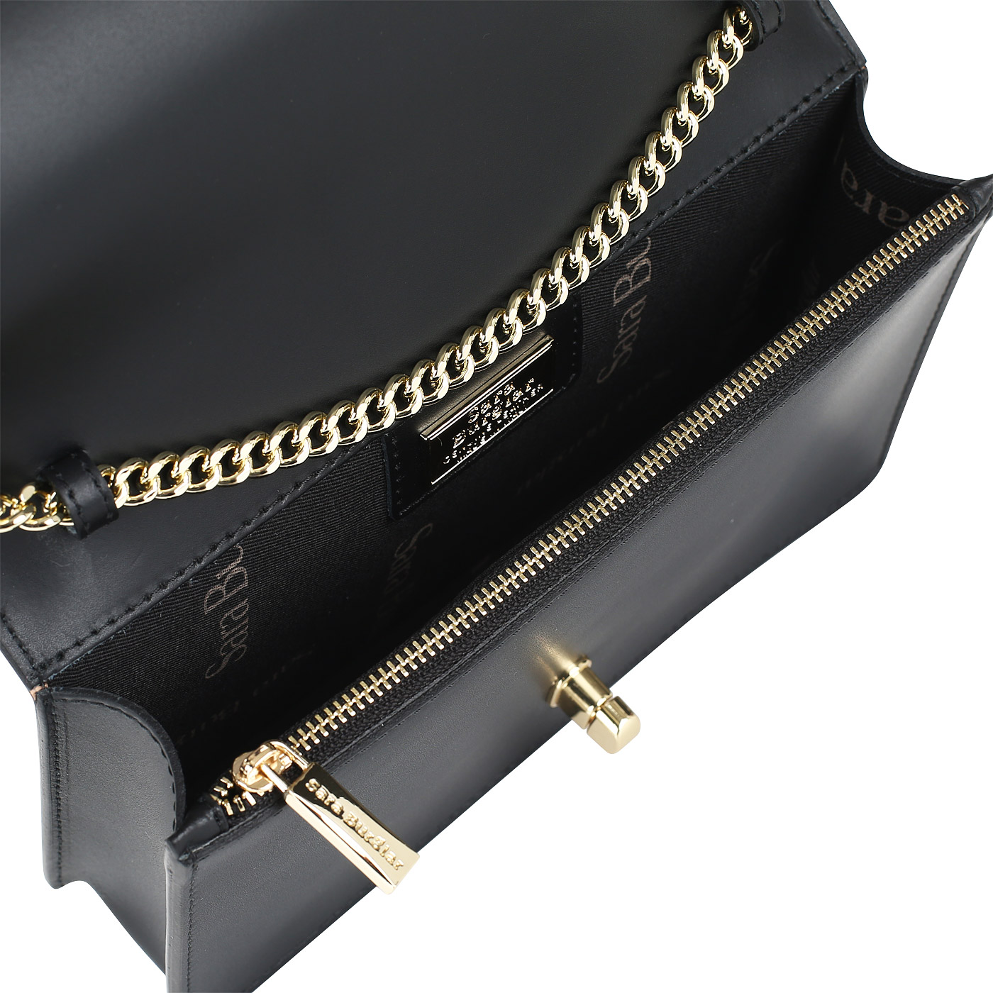 Кожаная сумочка с цепочкой Sara Burglar Diva