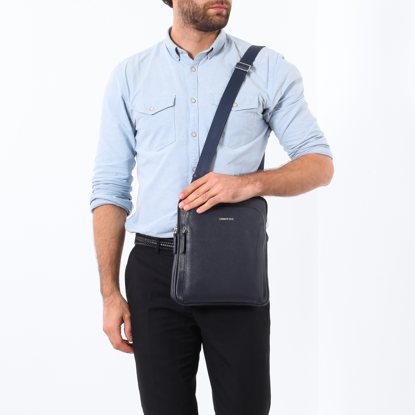 Кожаная сумка через плечо Cerruti 1881 Stars