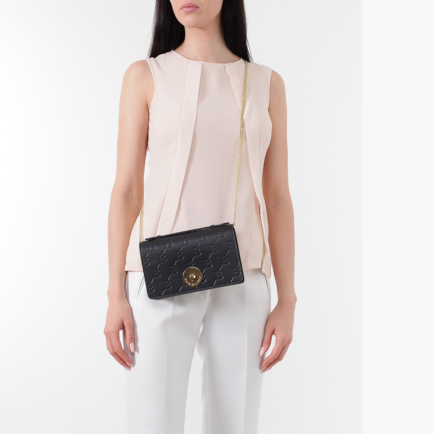 Кожаная сумочка с цепочкой Sara Burglar Diva