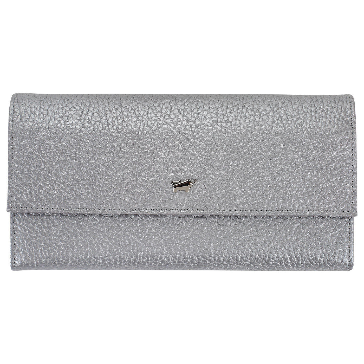 Braun Buffel Серебристый кожаный кошелек