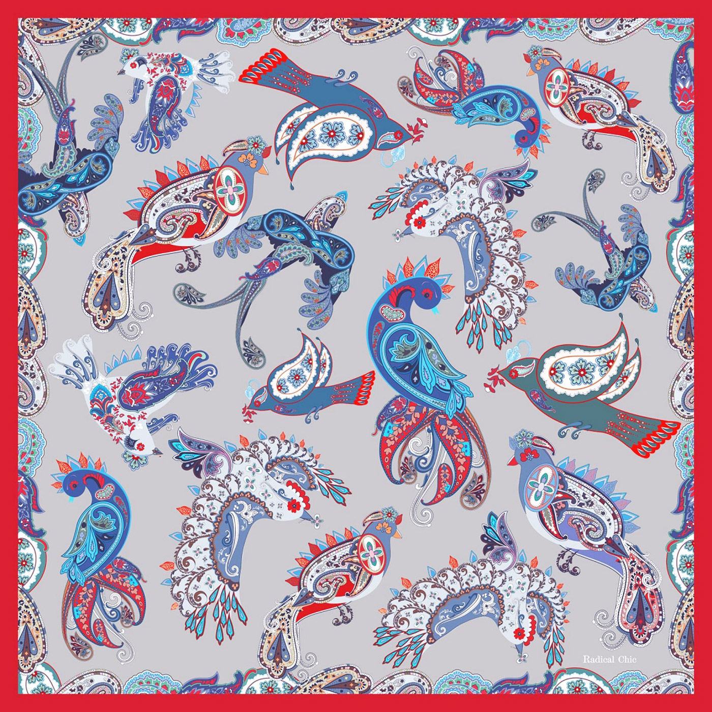 Radical Chic Шелковый платок с принтом