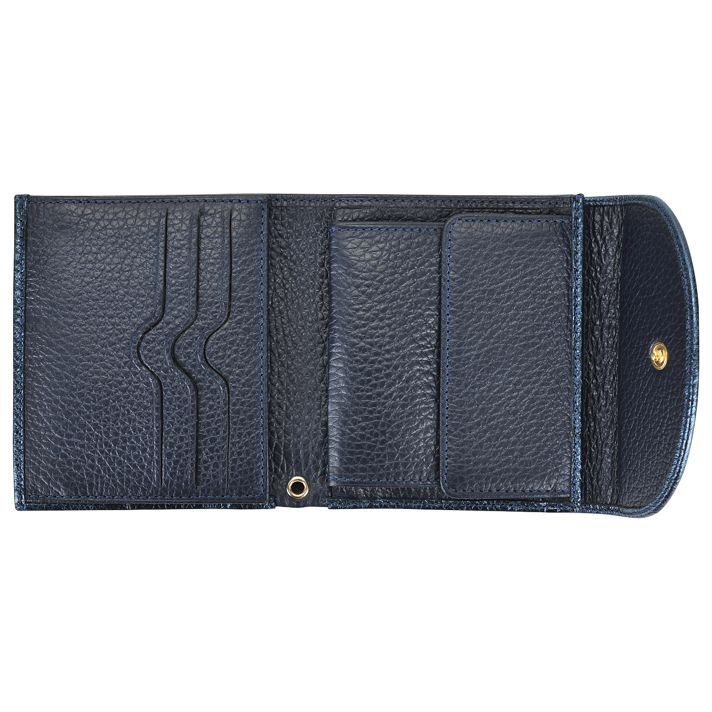 Женское кожаное портмоне на кнопке Chatte Aurora shine