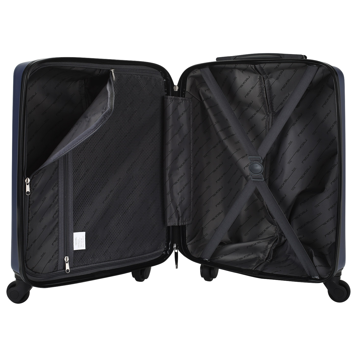 Чемодан маленький S из ABS-пластика с кодовым замком Teckel Crossway