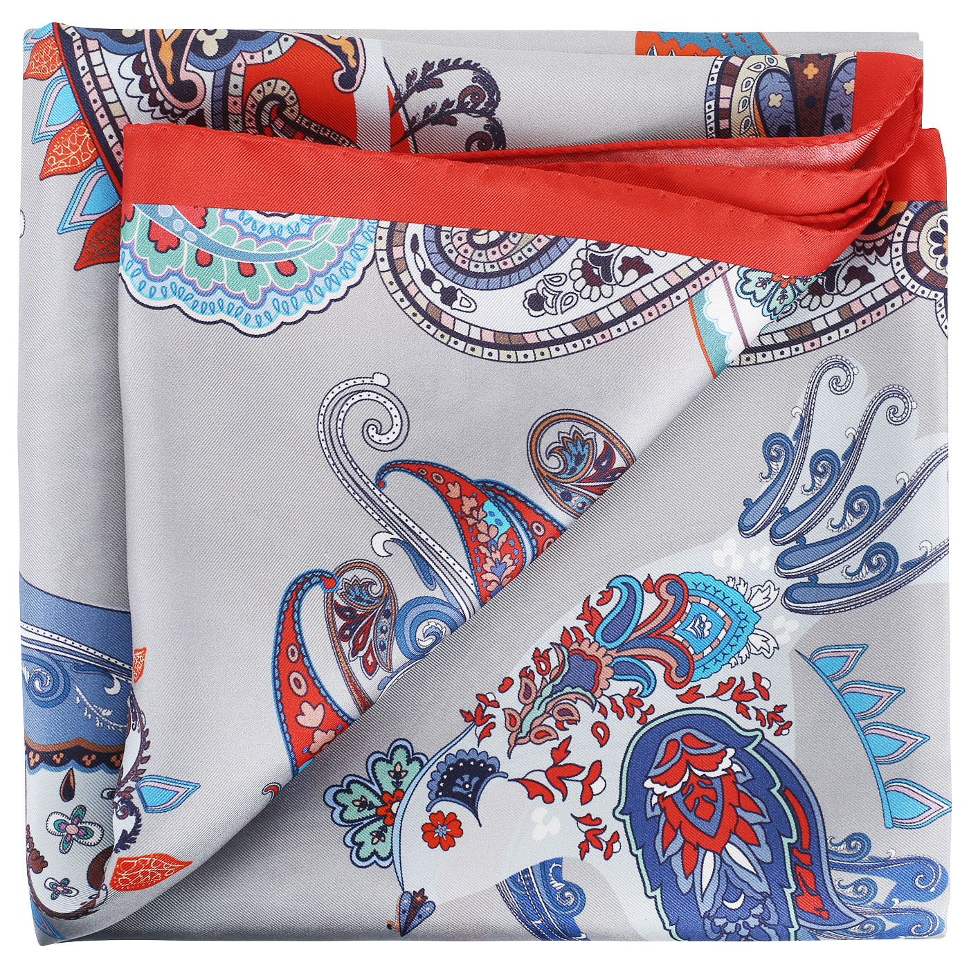 Шелковый платок с принтом Radical Chic Paisley bird