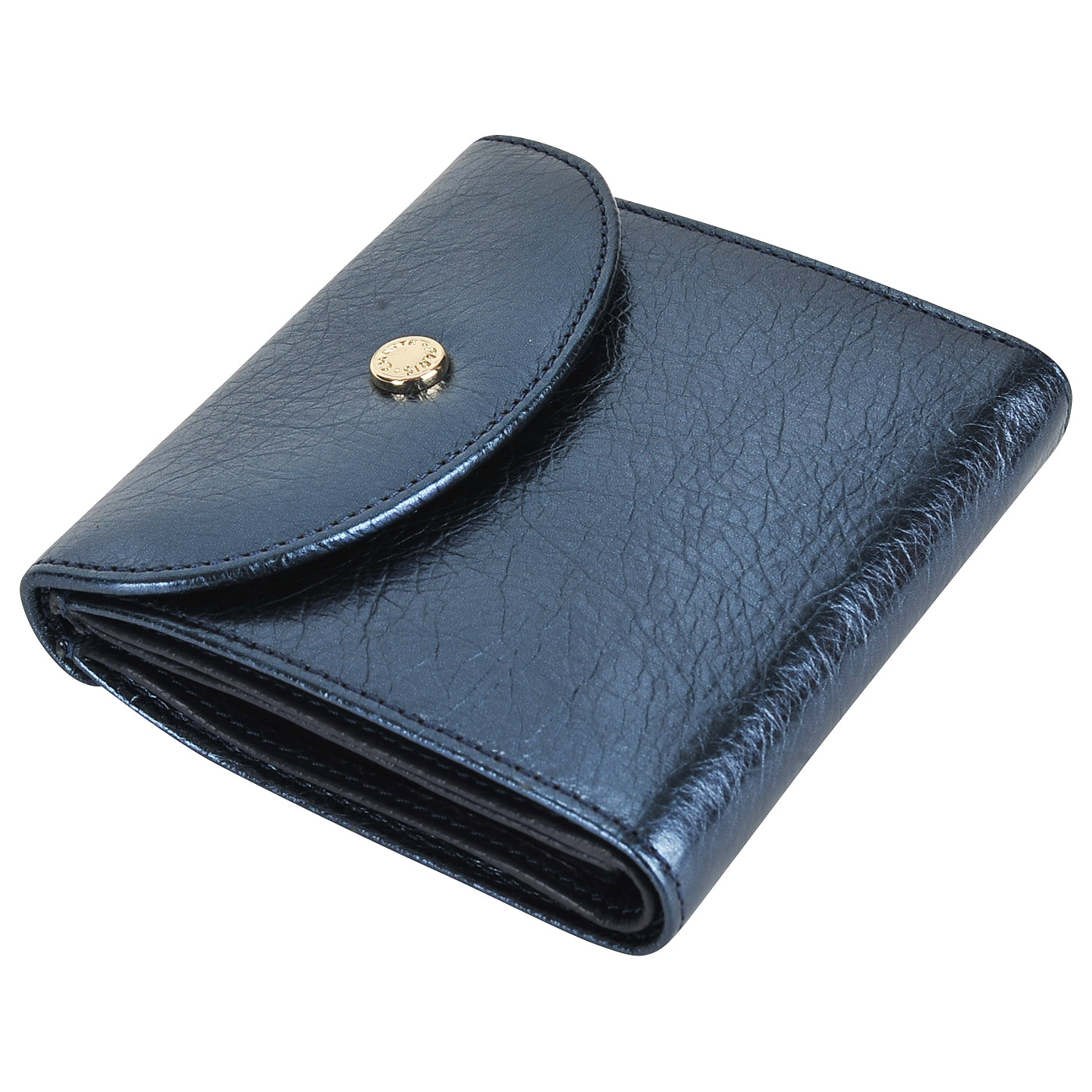 Женское кожаное портмоне на кнопке Chatte Aurora shine