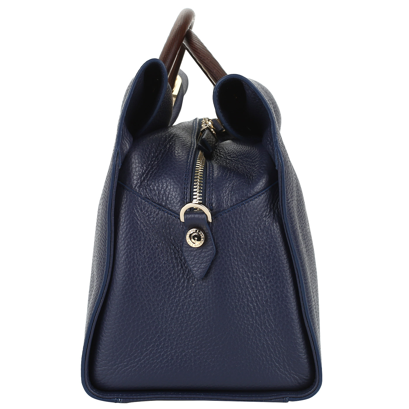 Кожаная сумка с деревянными ручками Gironacci 