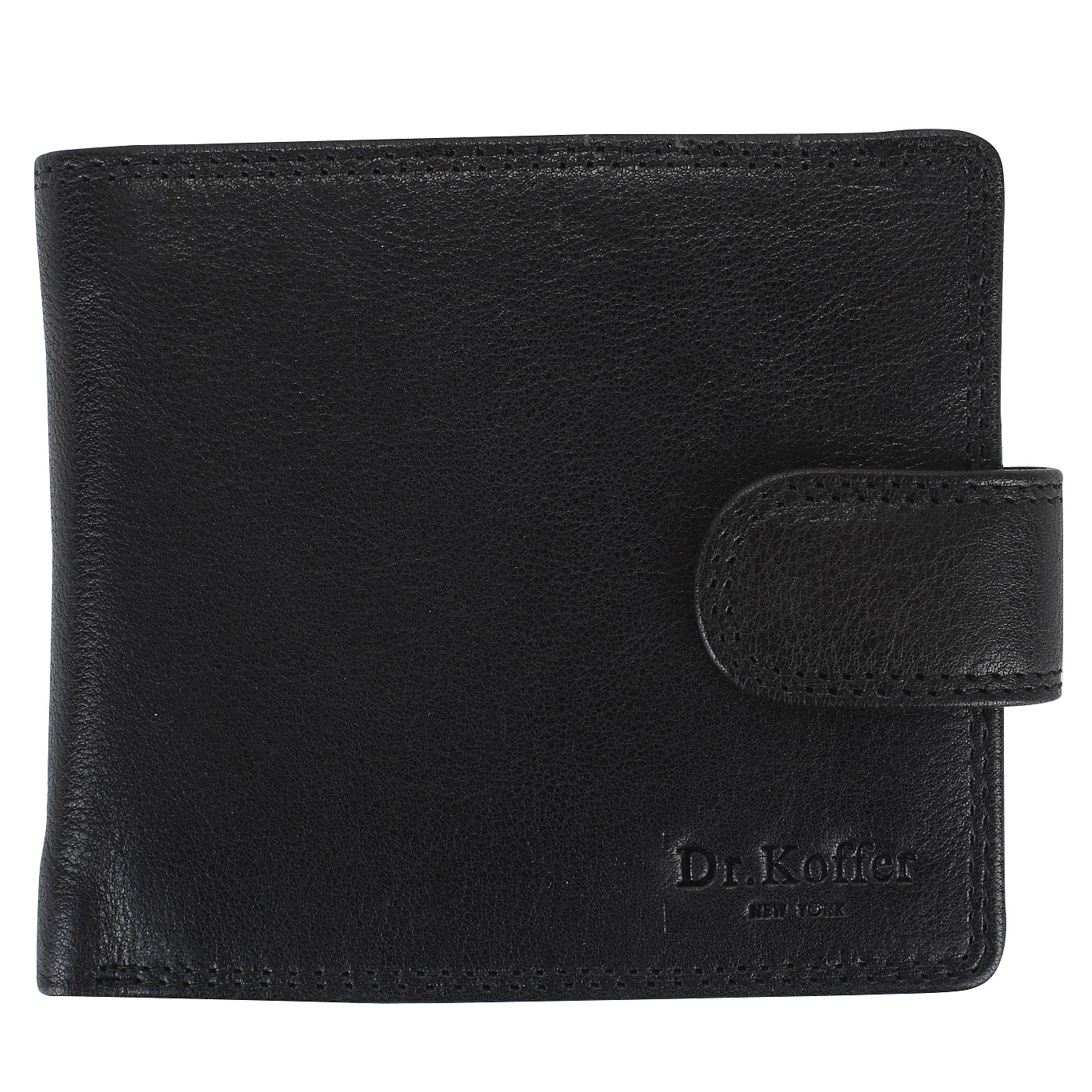 Dr. Koffer Черное кожаное портмоне