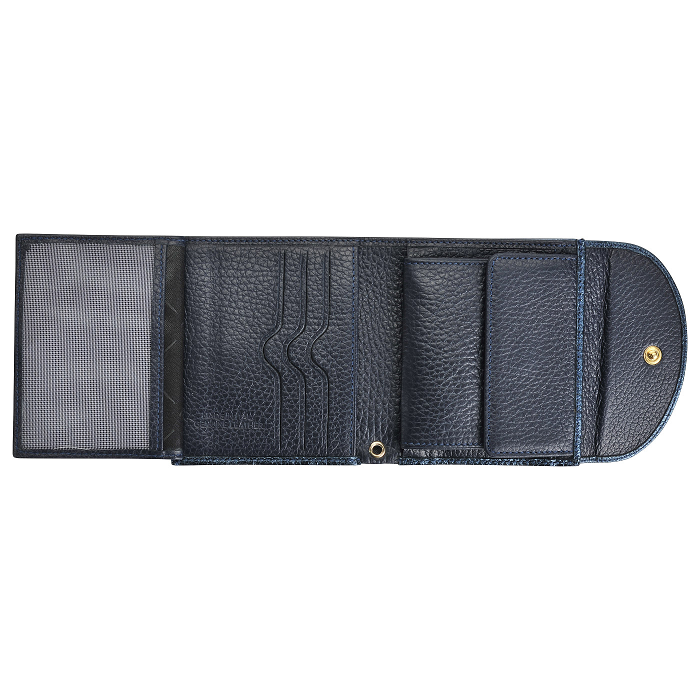 Женское кожаное портмоне на кнопке Chatte Aurora shine