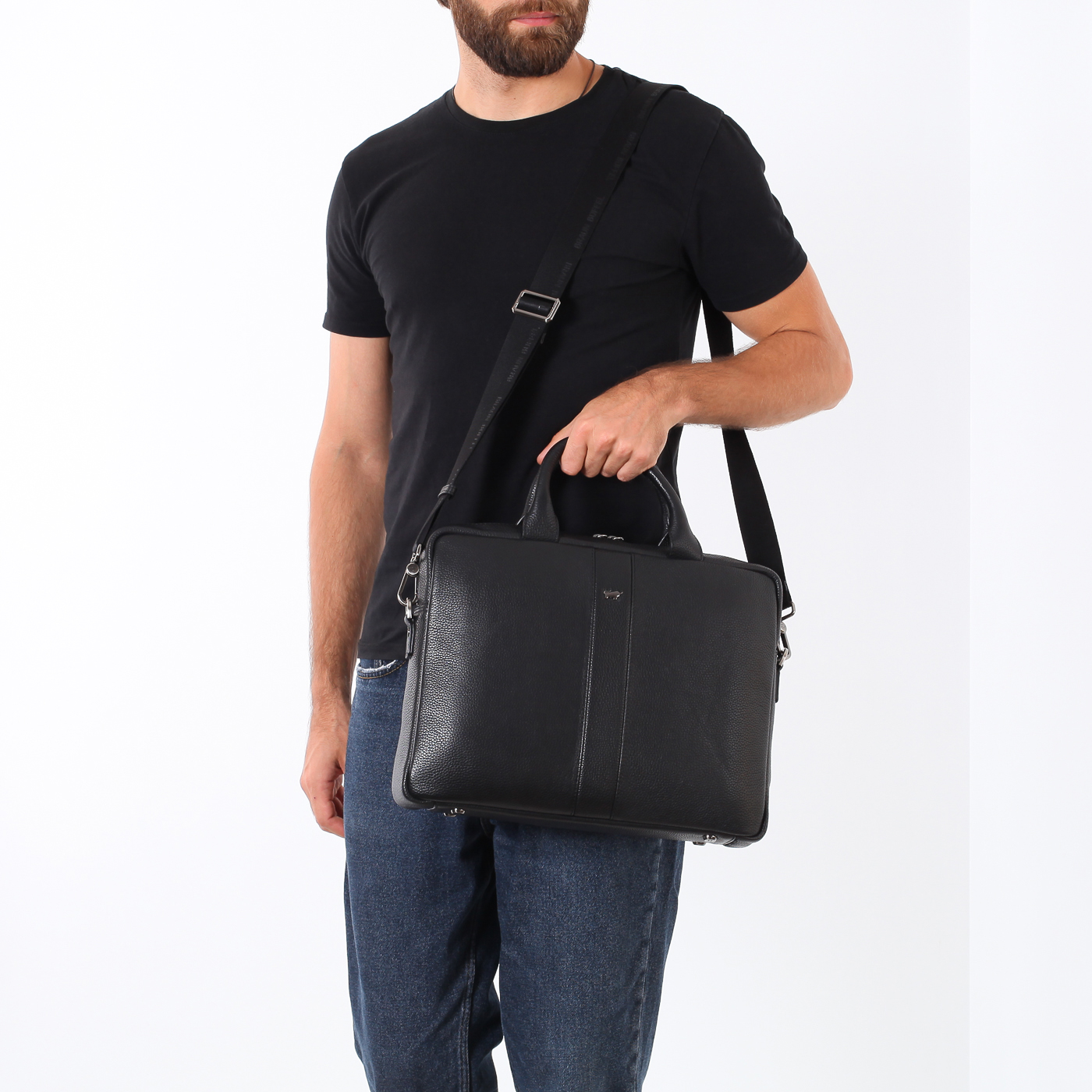 Деловая кожаная сумка Braun Buffel Turin