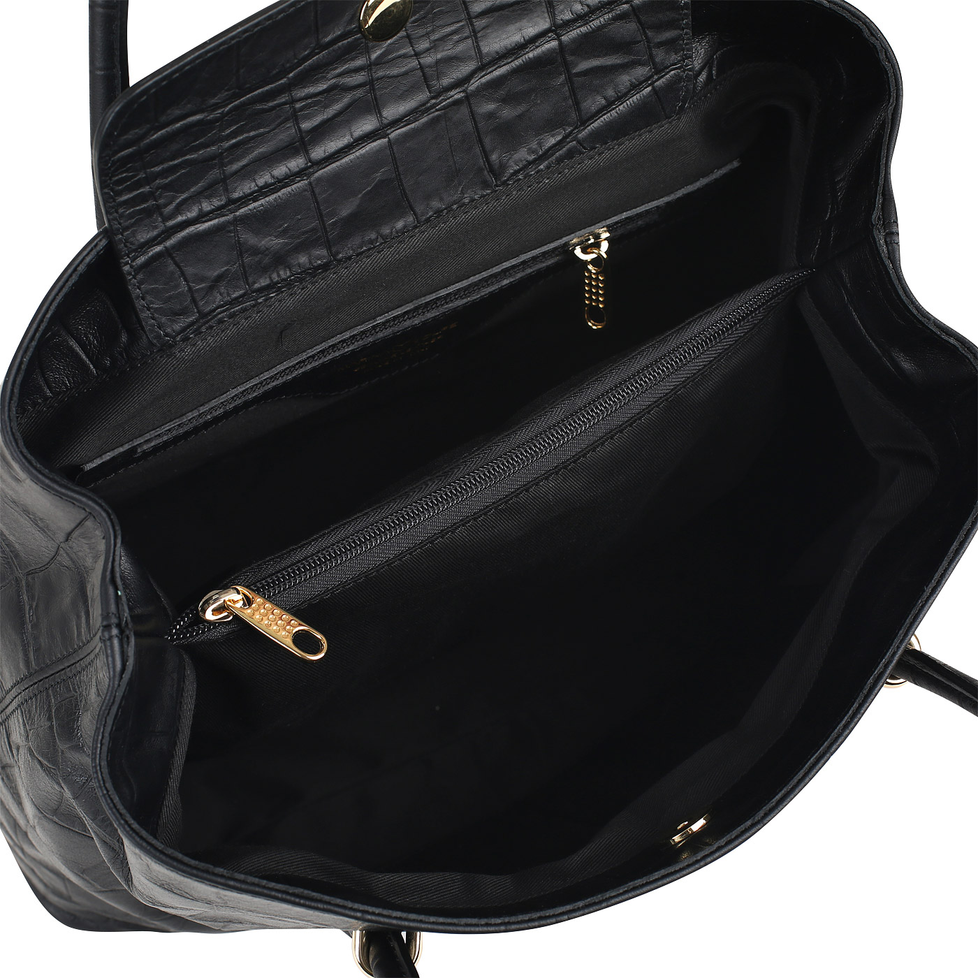 Сумка с отделкой под крокодиловую кожу Marina Volpe Adele