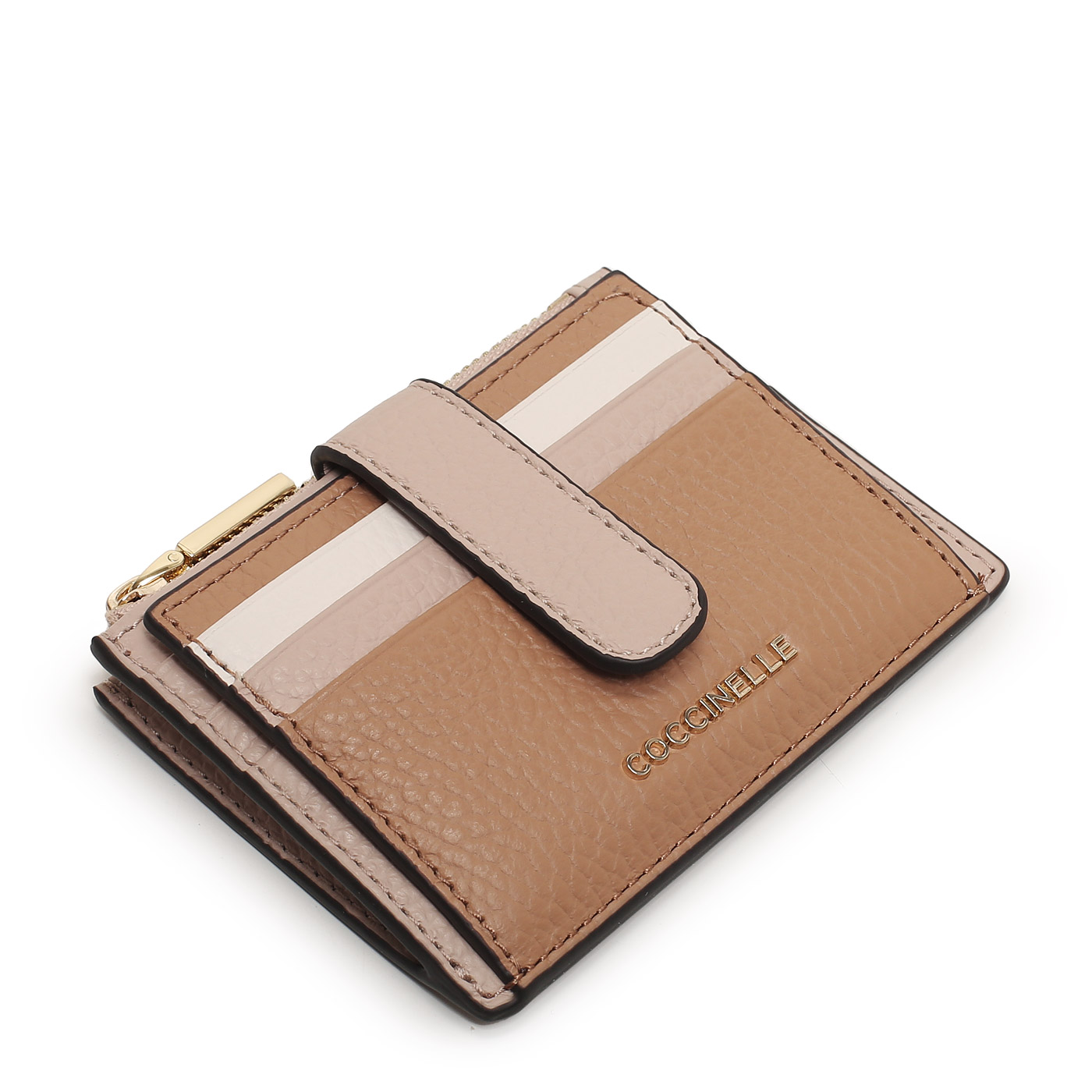 Кожаная визитница Coccinelle Metallic Tricolor