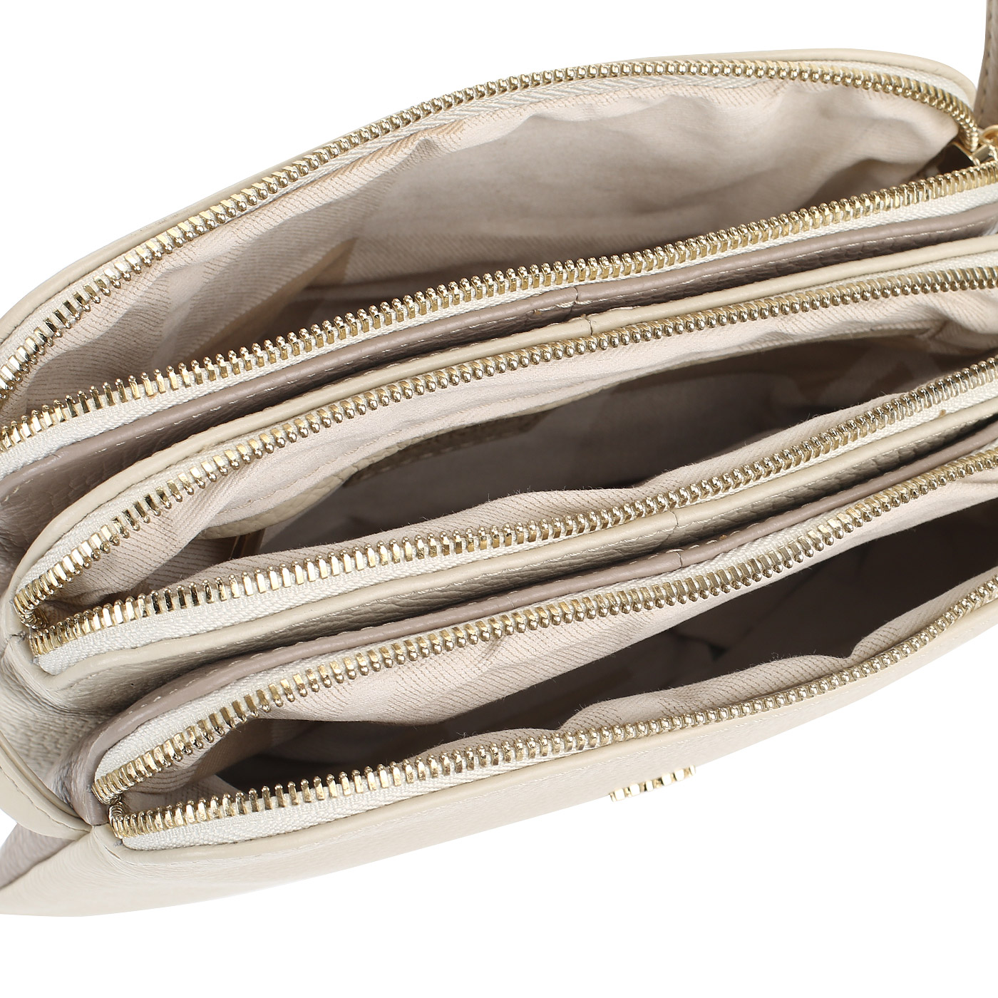 Сумка из кожи на молнии Bruno Rossi 