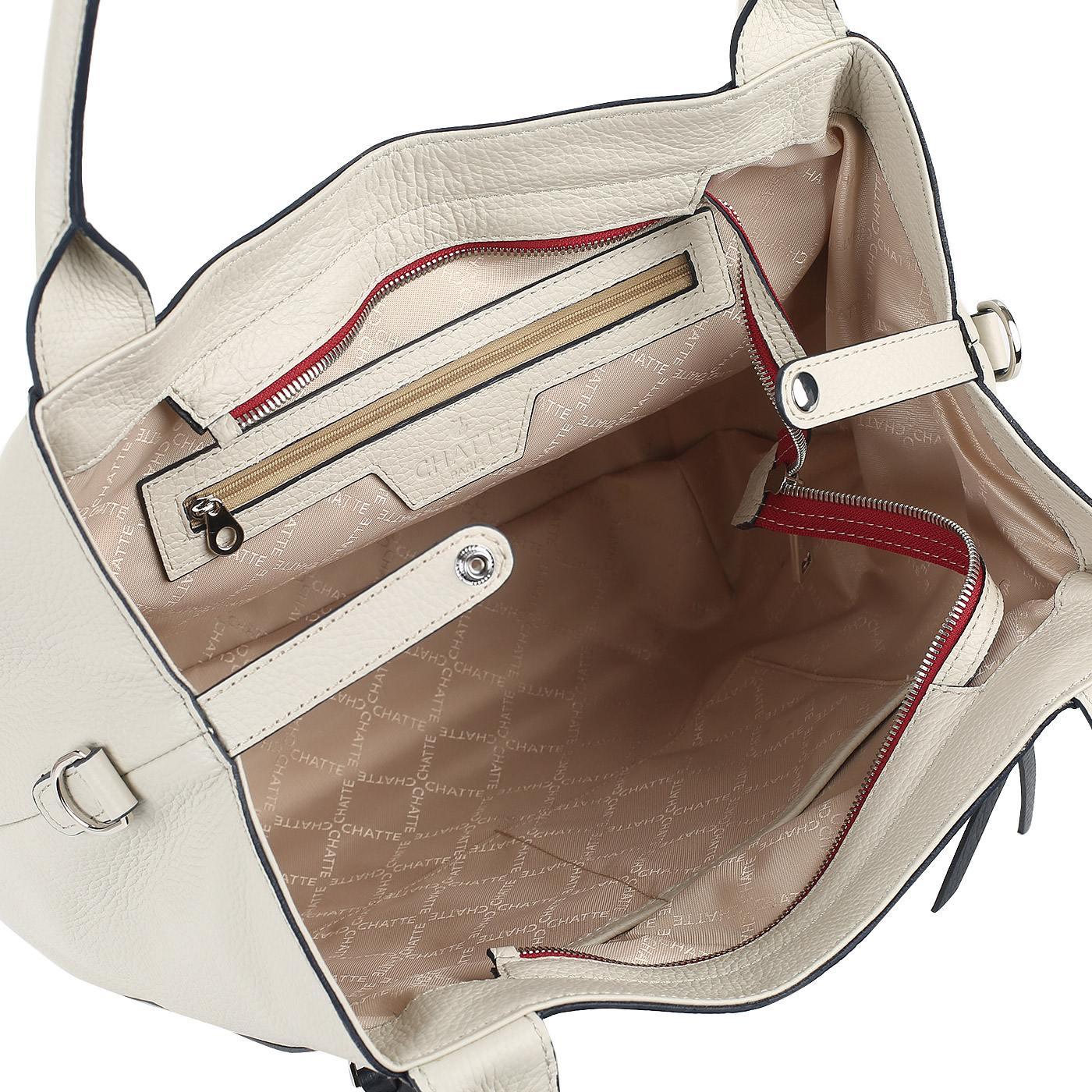 Сумка из мягкой зернистой кожи Chatte Marseille