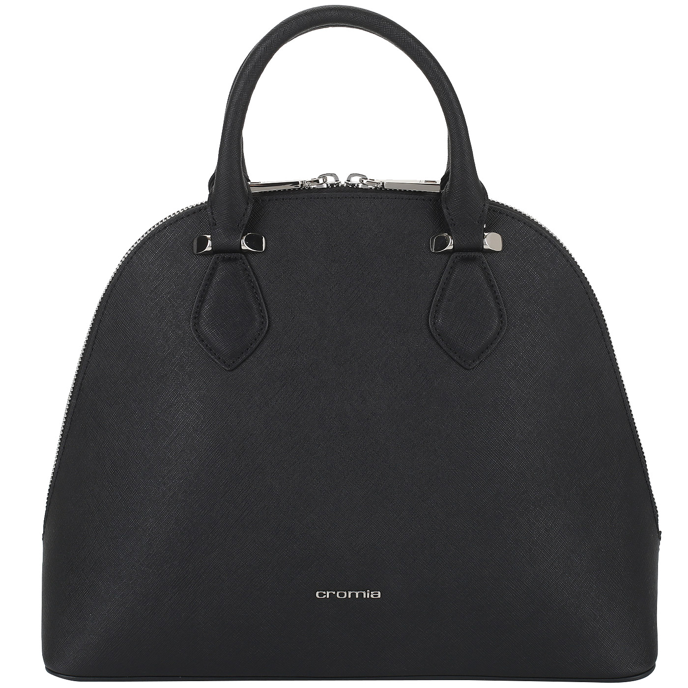 Cromia Сафьяновая сумка на двойной молнии