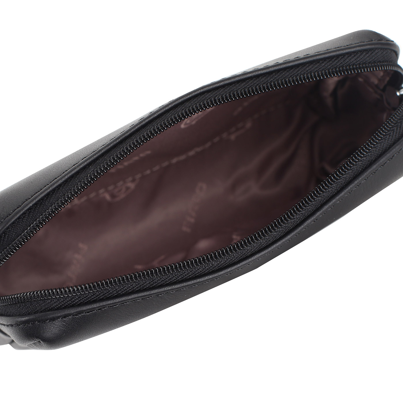 Черная кожаная косметичка Fiato Dream 