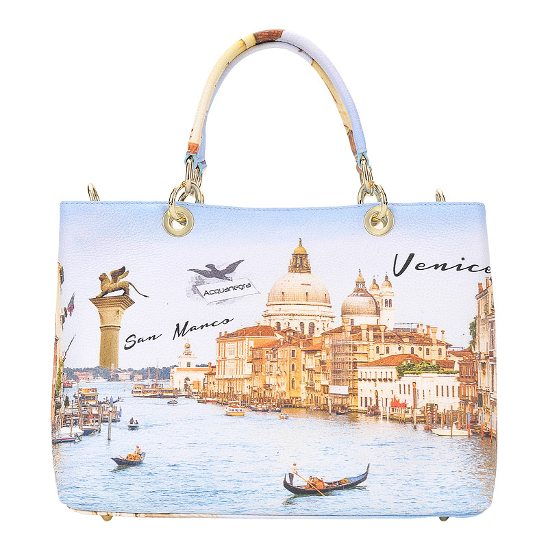 Acquanegra Женская кожаная сумка