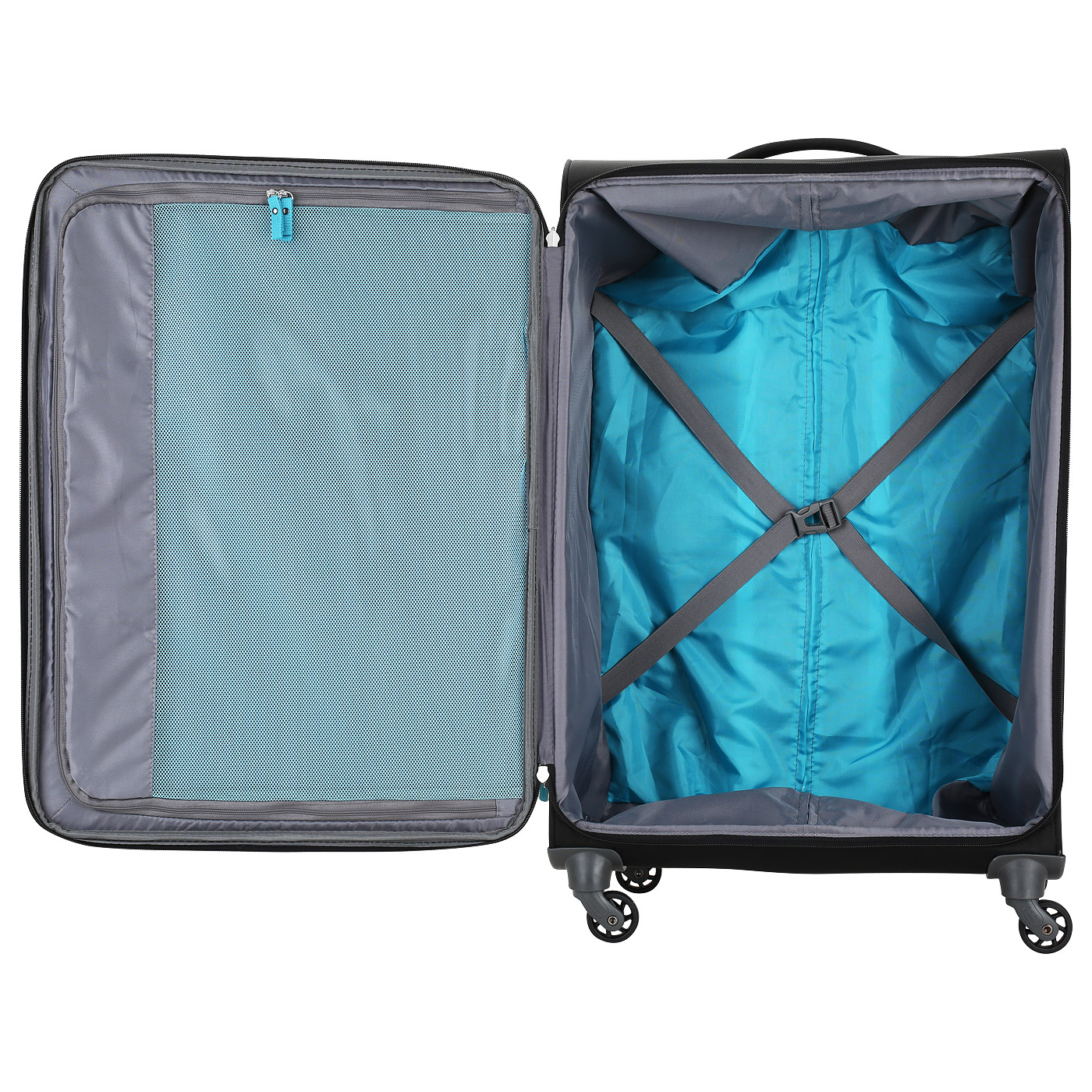 Чемодан большой L тканевый с кодовым замком American Tourister Herolite