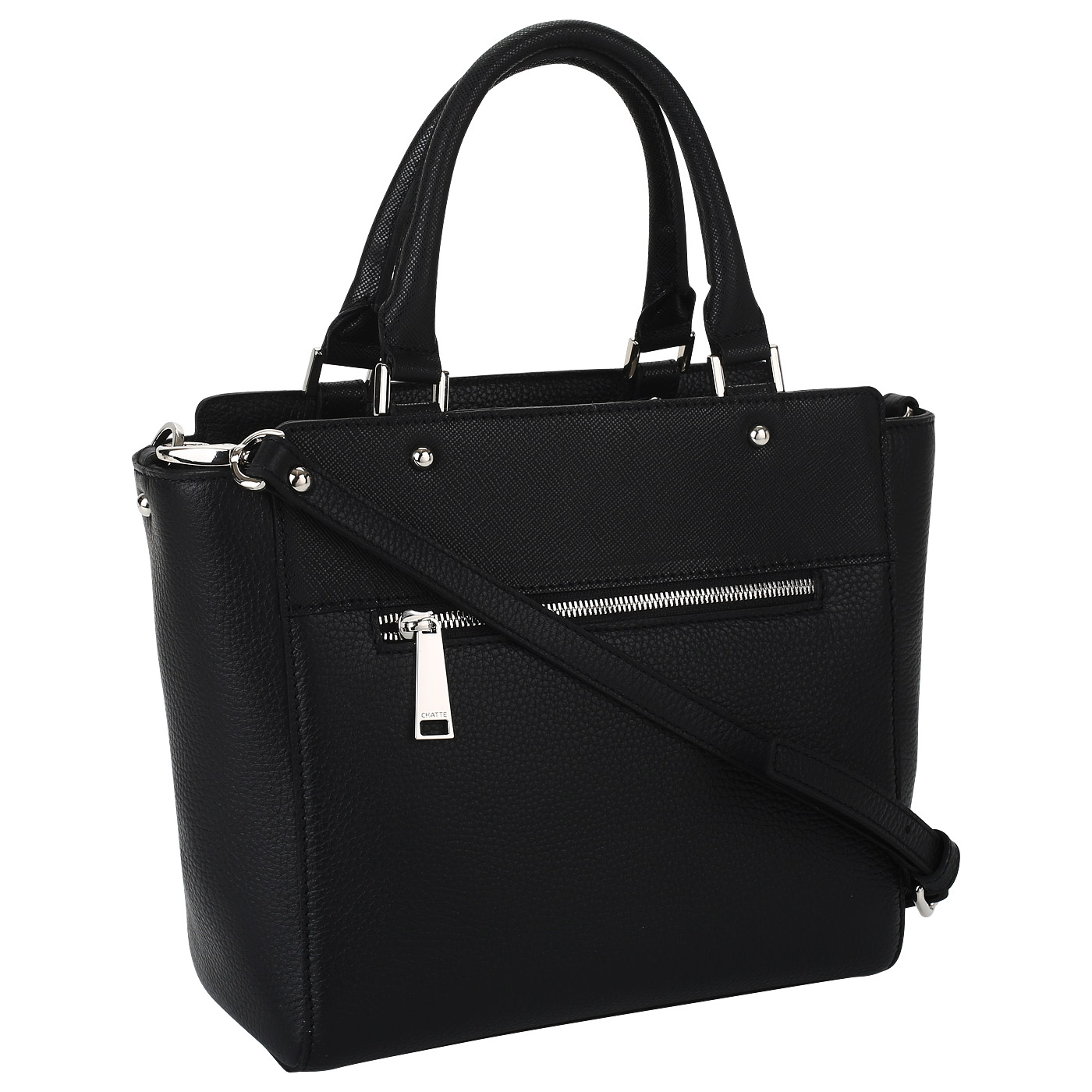 Сумка из комбинированной кожи Chatte 