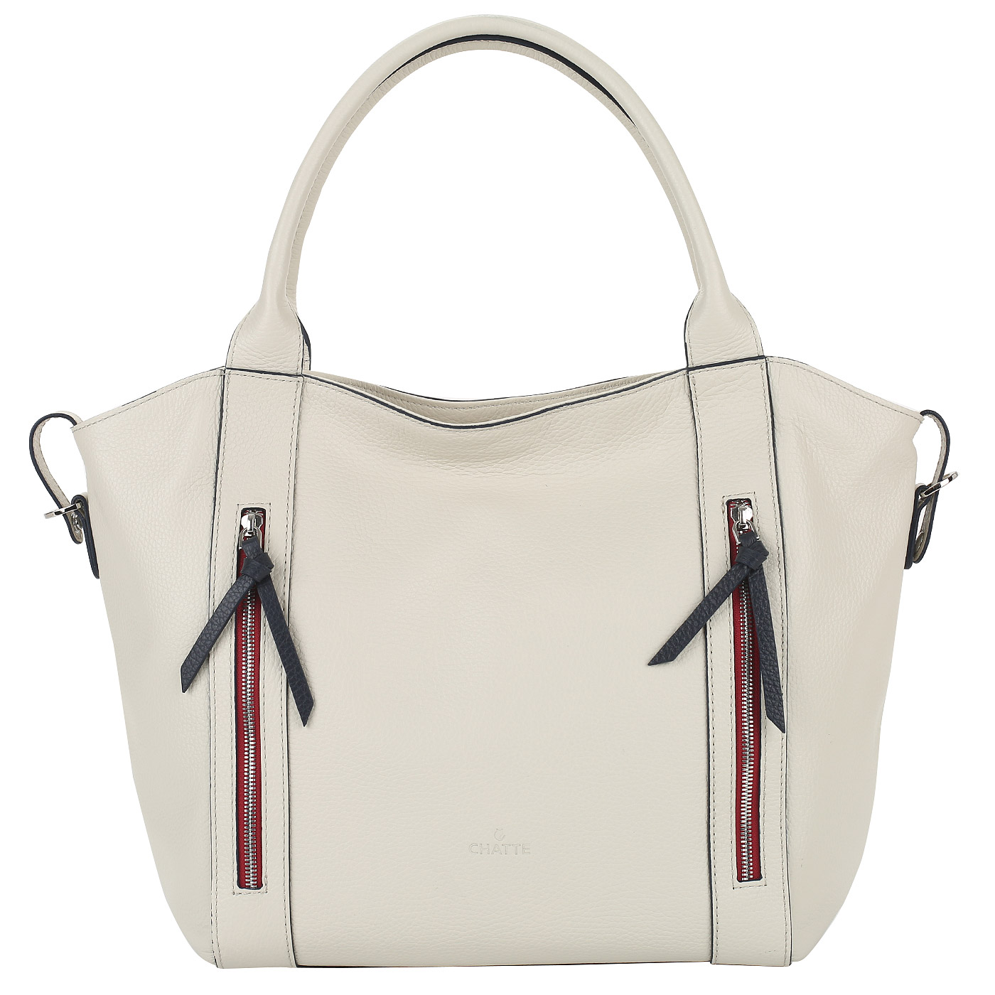 Сумка из мягкой зернистой кожи Chatte Marseille