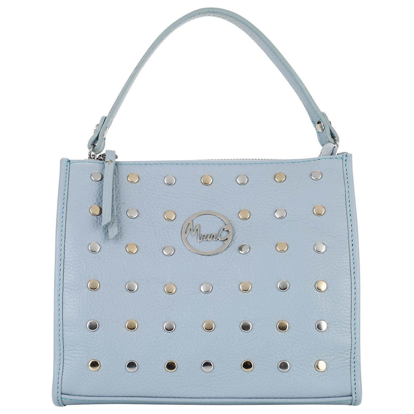 Marina Creazioni Кожаная сумка с клепками